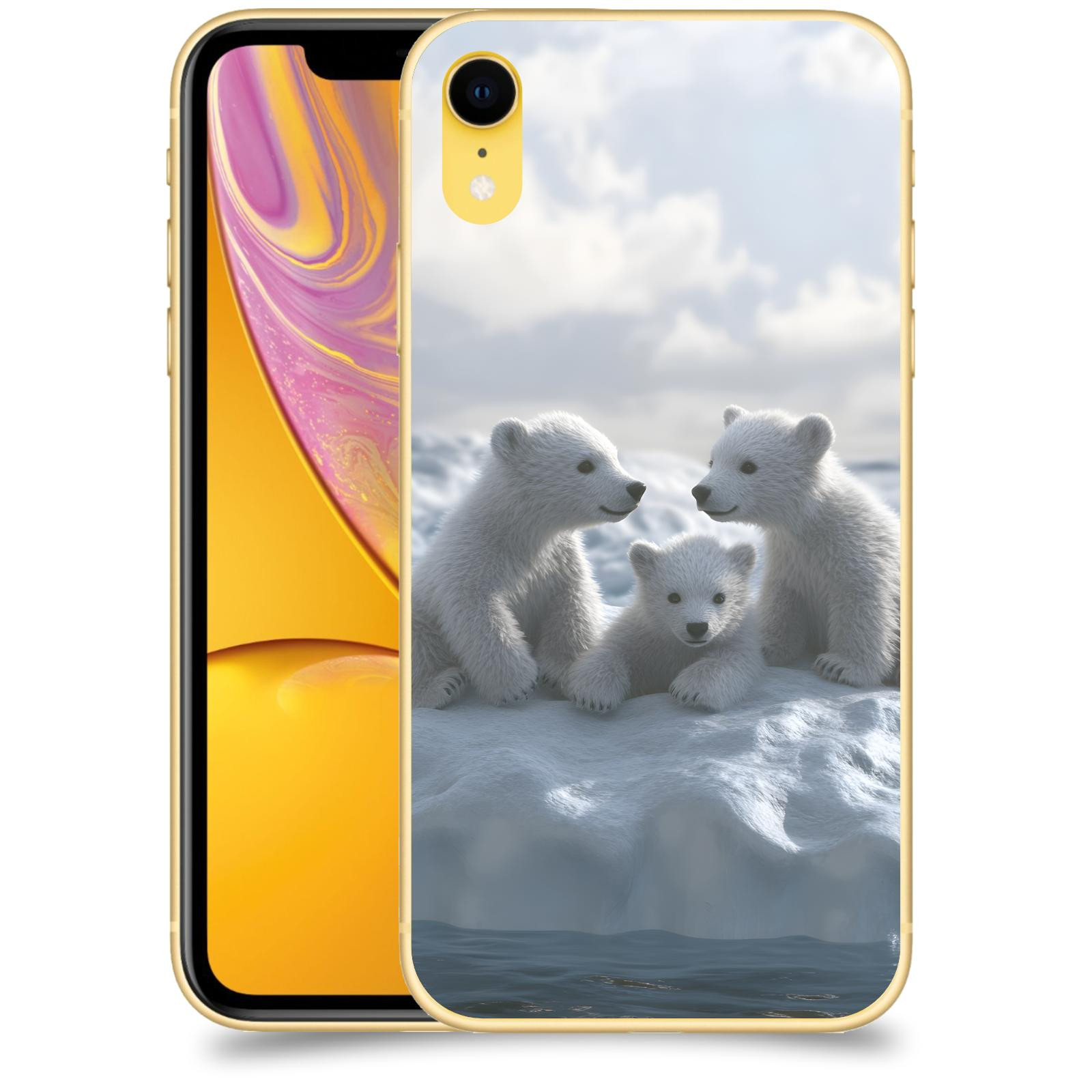 ACOVER Kryt na mobil Apple iPhone XR - Medvíďata