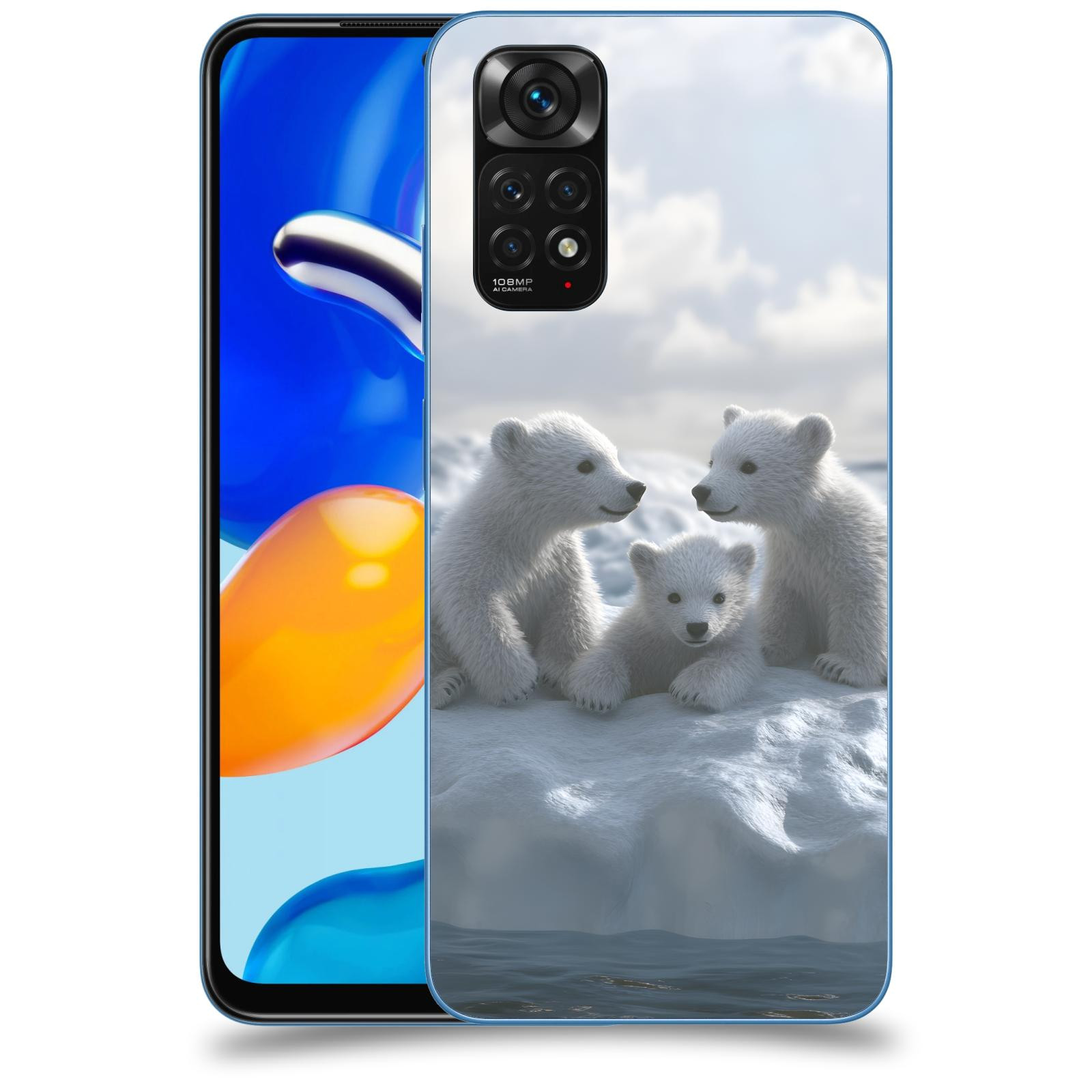 ACOVER Kryt na mobil Xiaomi Redmi Note 11S - Medvíďata
