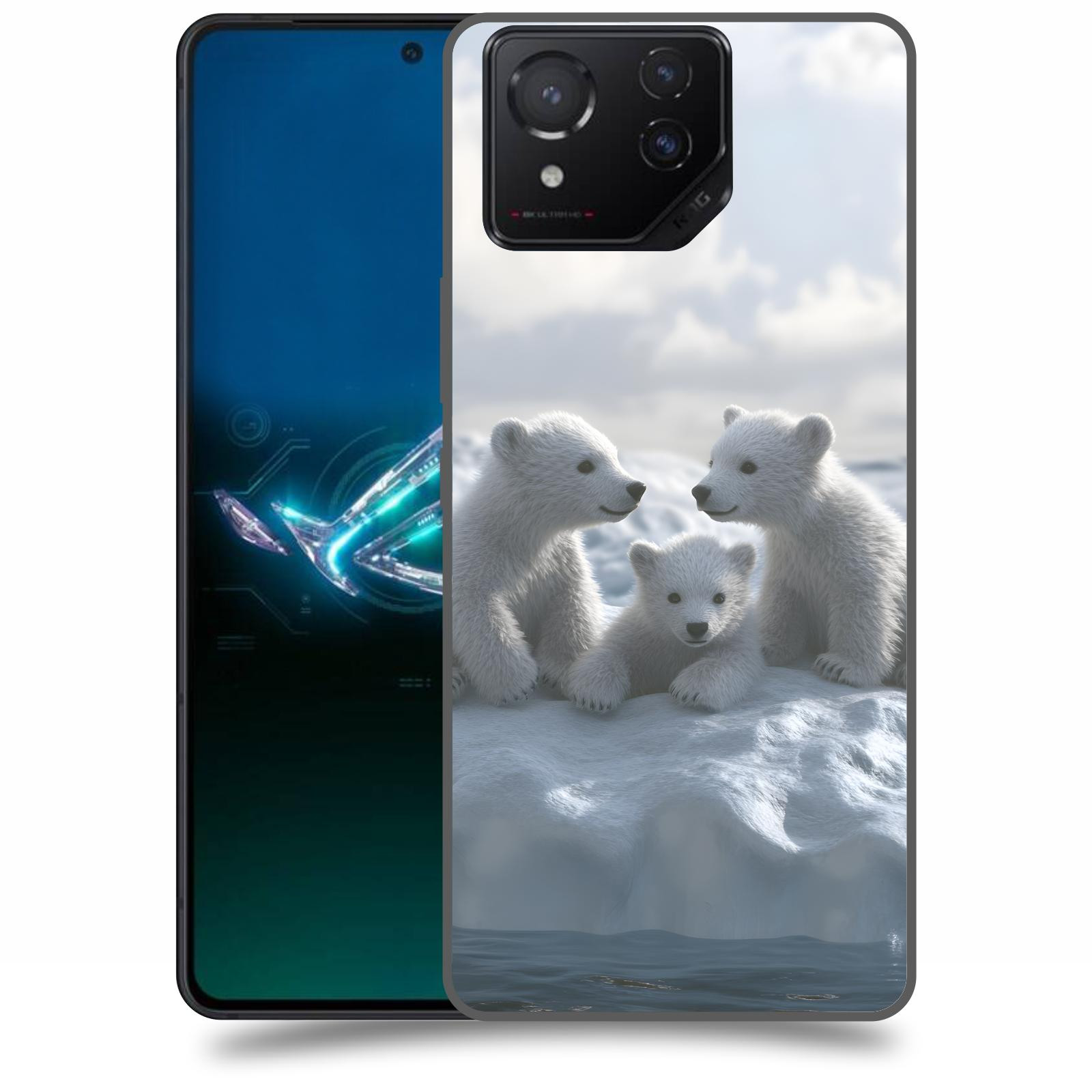 ACOVER Kryt na mobil Asus ROG Phone 8 - Medvíďata