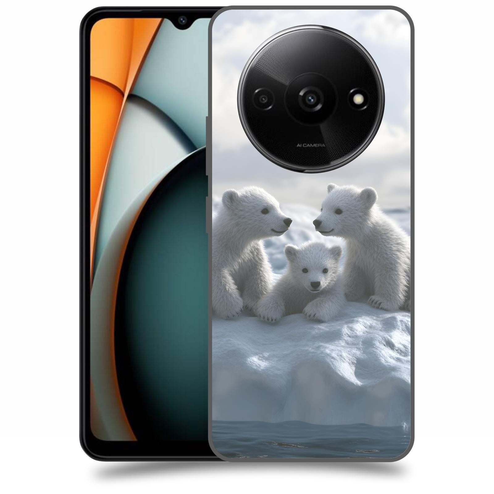 ACOVER Kryt na mobil Xiaomi Redmi A3 - Medvíďata