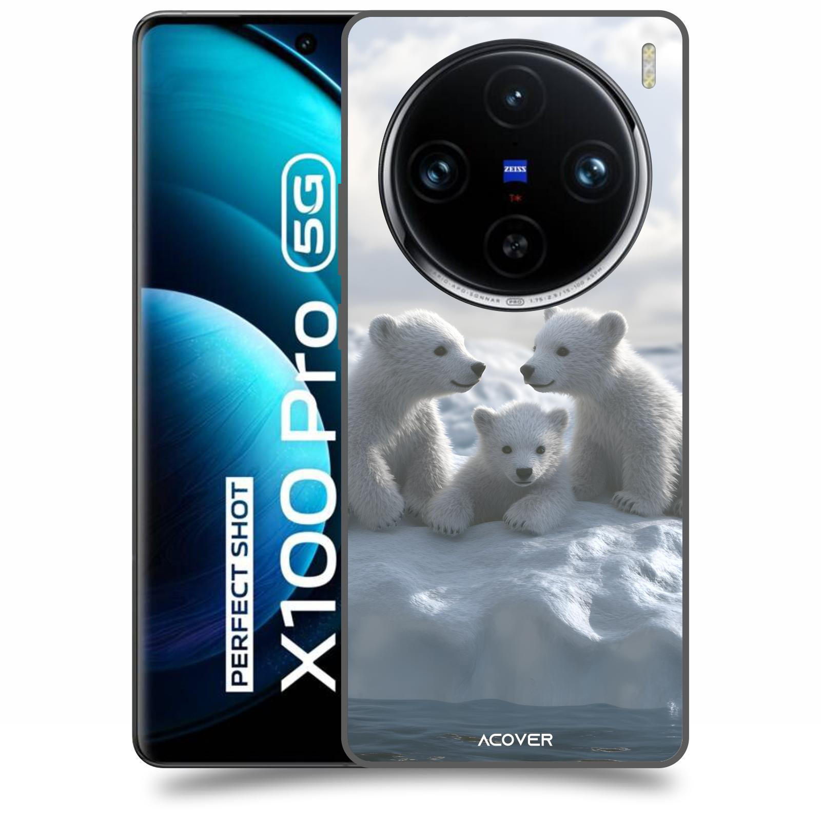 ACOVER Kryt na mobil Vivo X100 Pro - Medvíďata