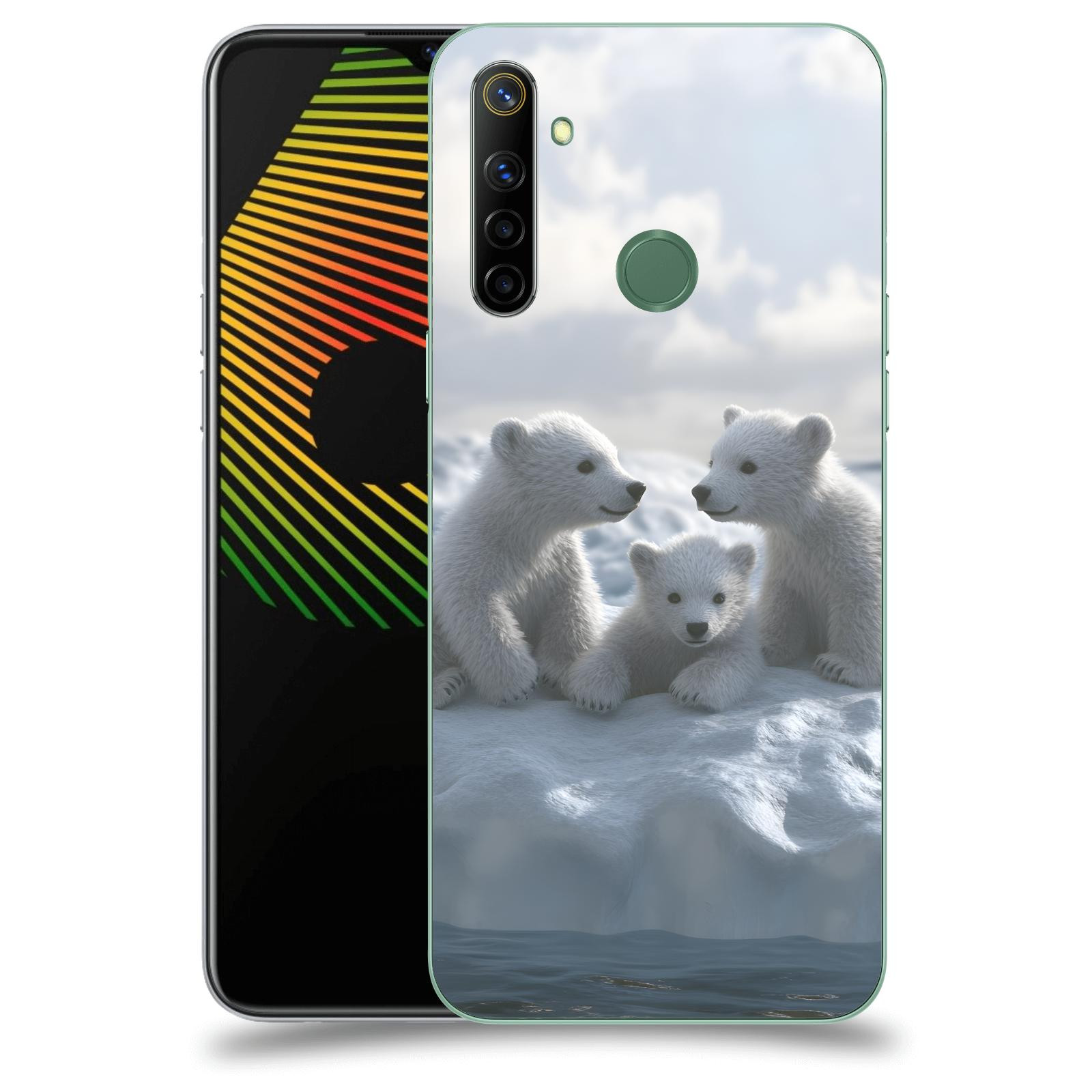 ACOVER Kryt na mobil Realme 6i - Medvíďata