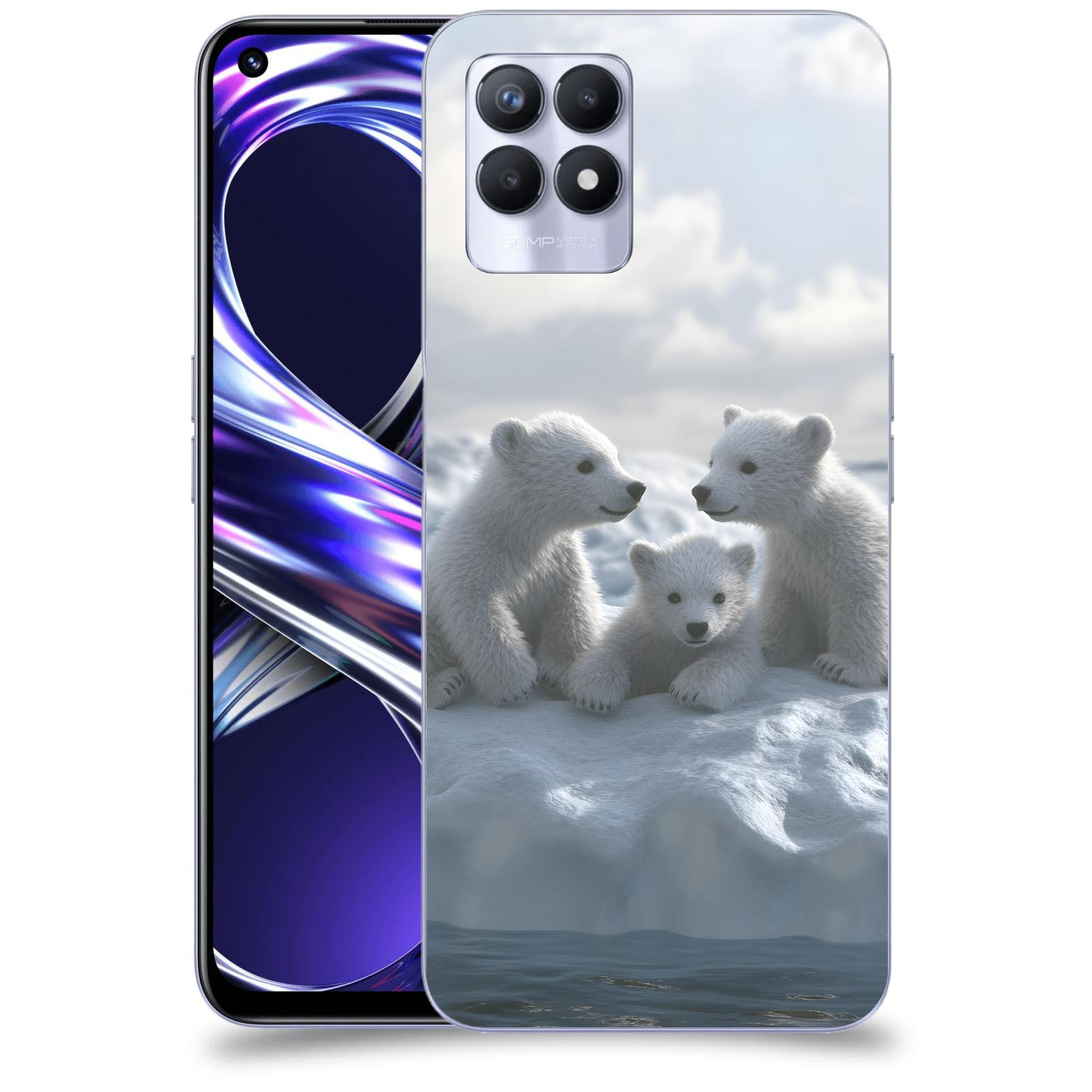 ACOVER Kryt na mobil Realme 8i - Medvíďata