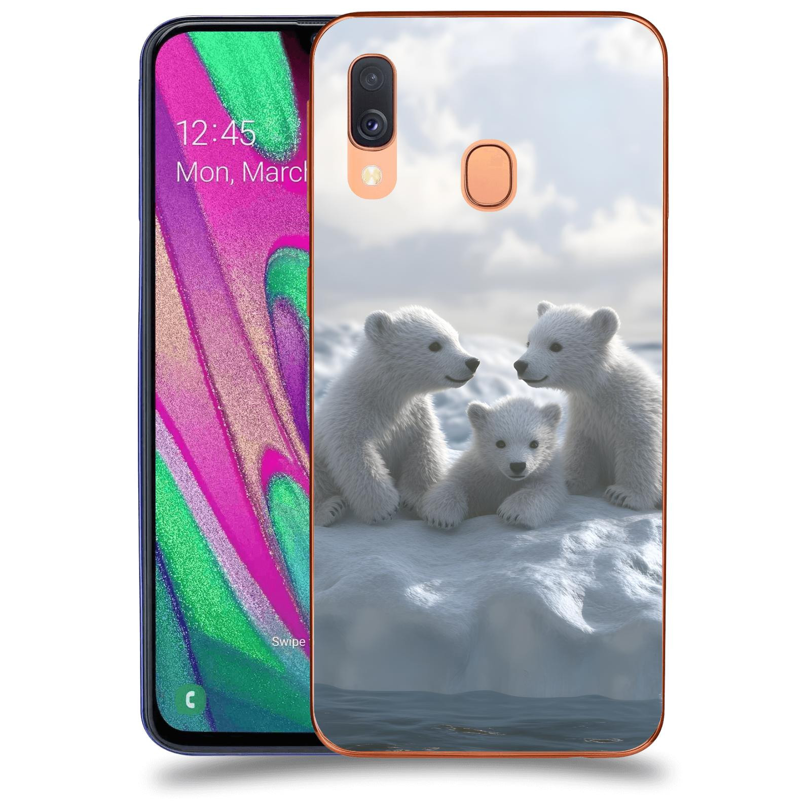 ACOVER Kryt na mobil Samsung Galaxy A40 A405F - Medvíďata