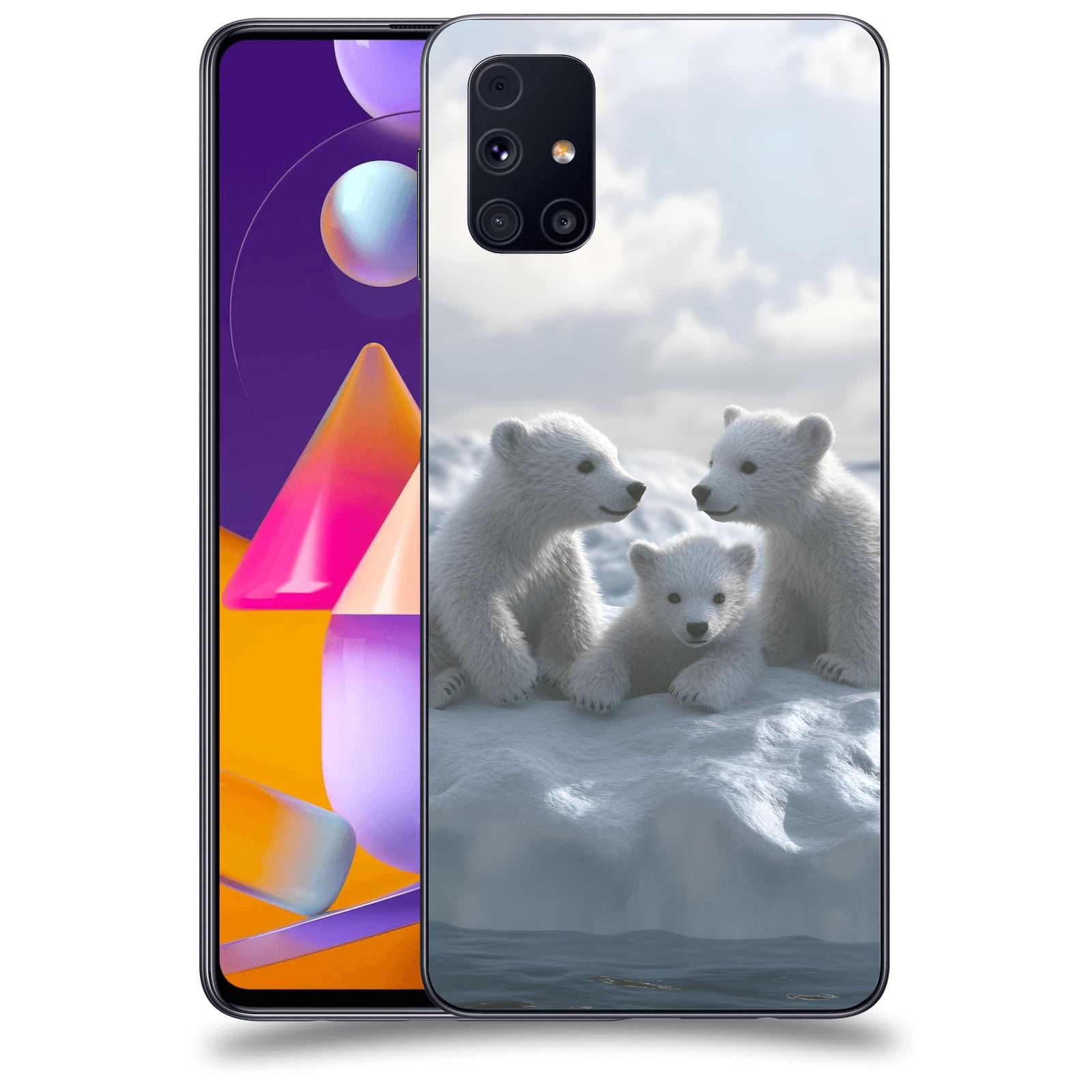 ACOVER Kryt na mobil Samsung Galaxy M31s - Medvíďata