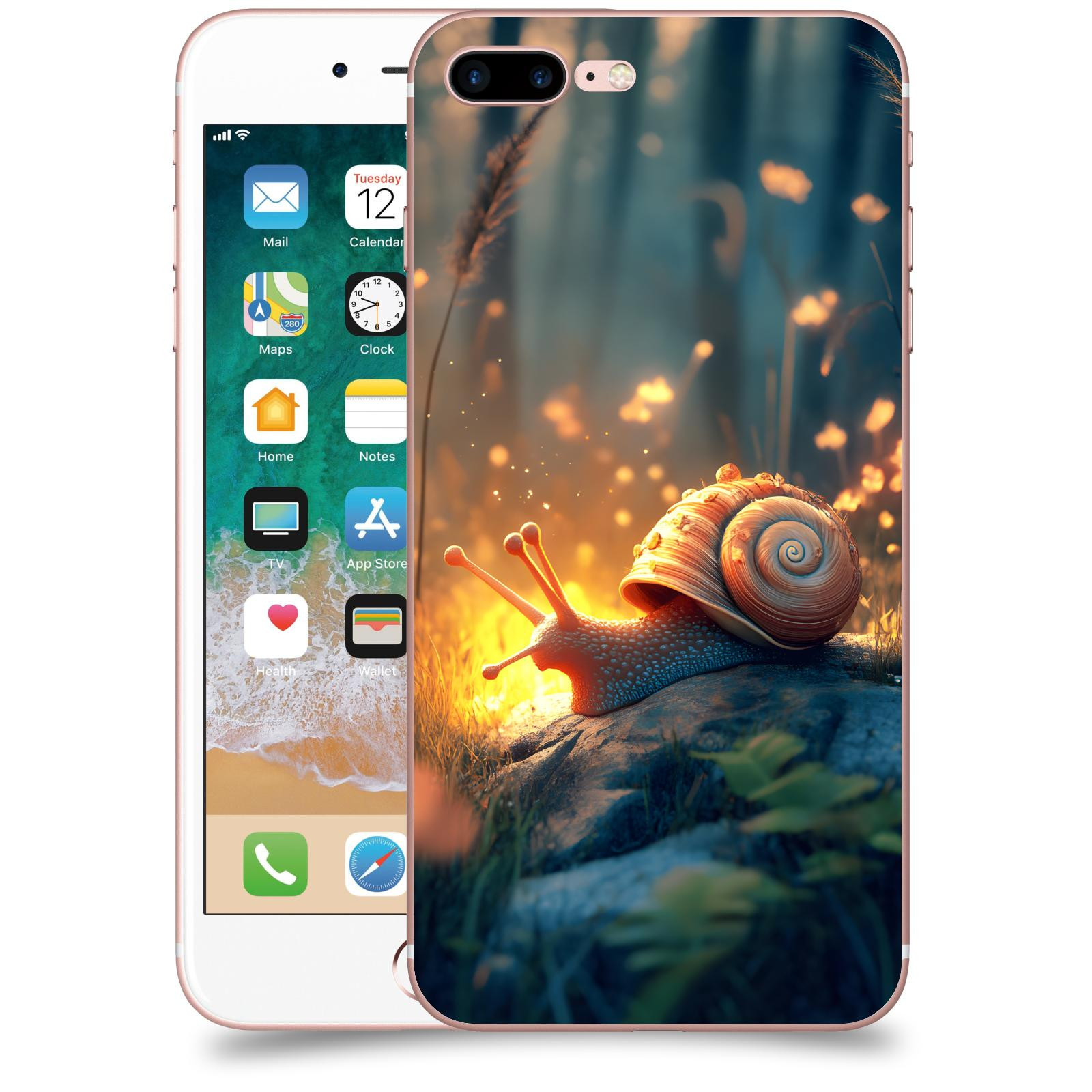 ACOVER Kryt na mobil Apple iPhone 7 Plus - Šnek