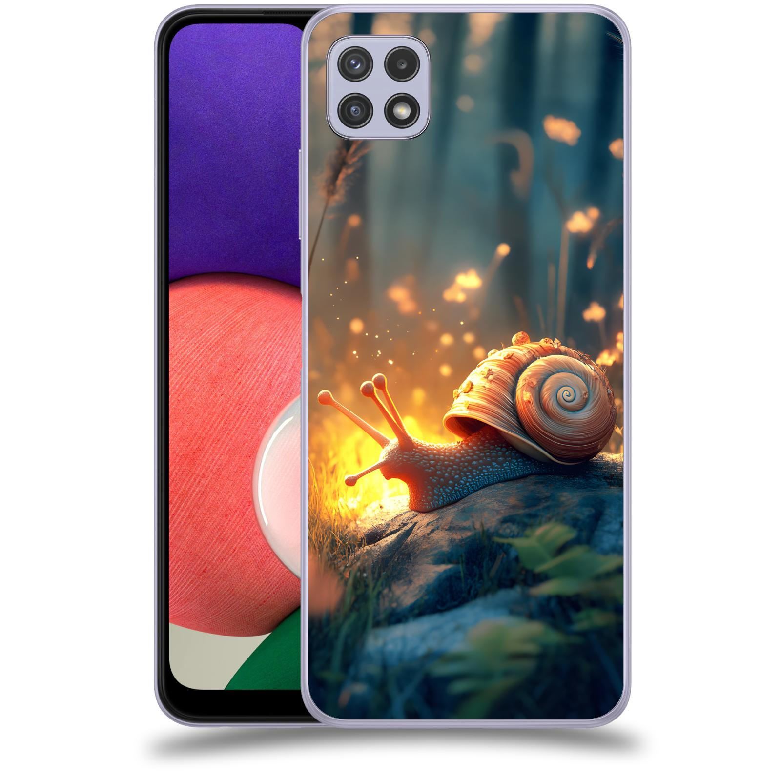 ACOVER Kryt na mobil Samsung Galaxy A22 5G A226B - Šnek
