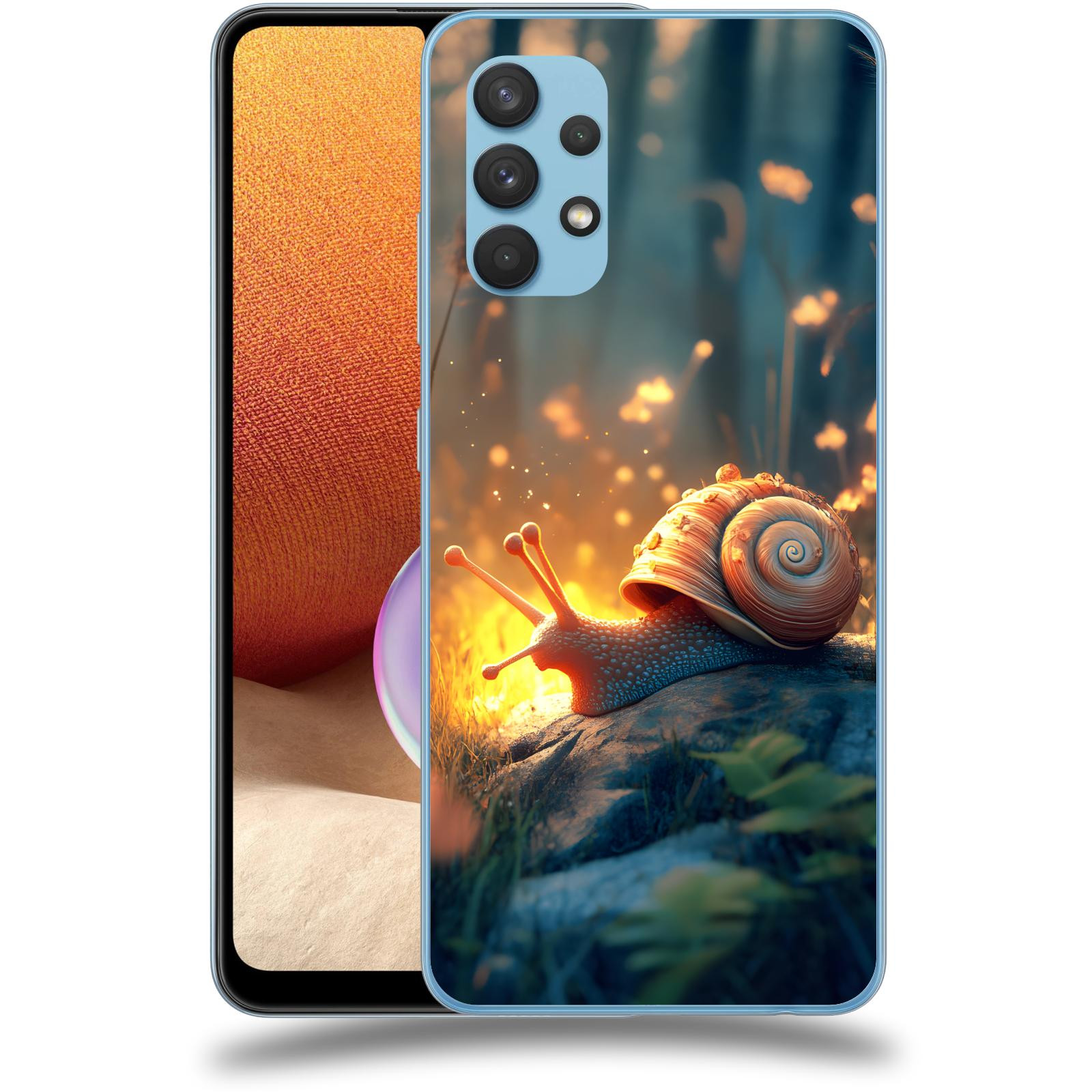 ACOVER Kryt na mobil Samsung Galaxy A32 4G SM-A325F - Šnek