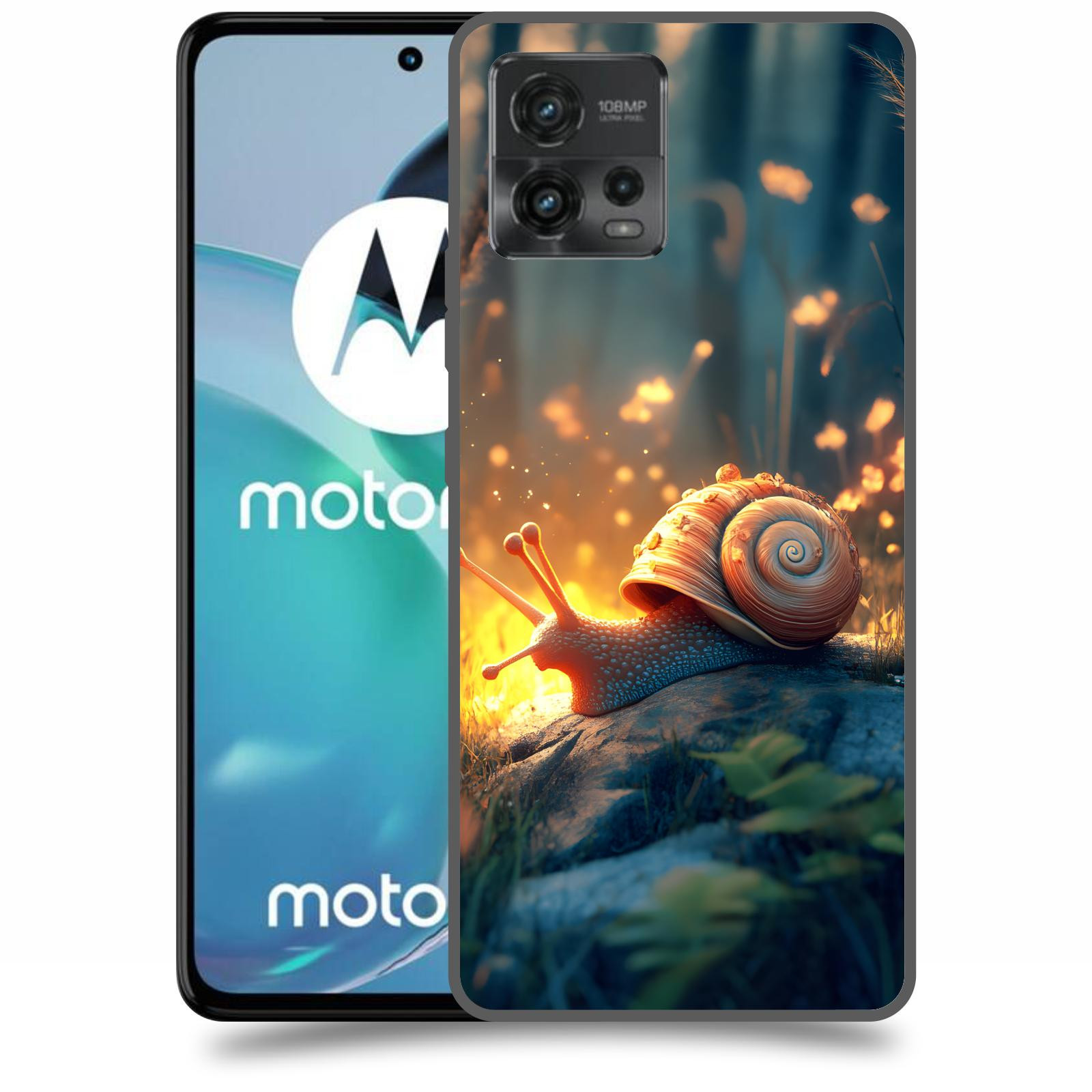 ACOVER Kryt na mobil Motorola Moto G72 - Šnek