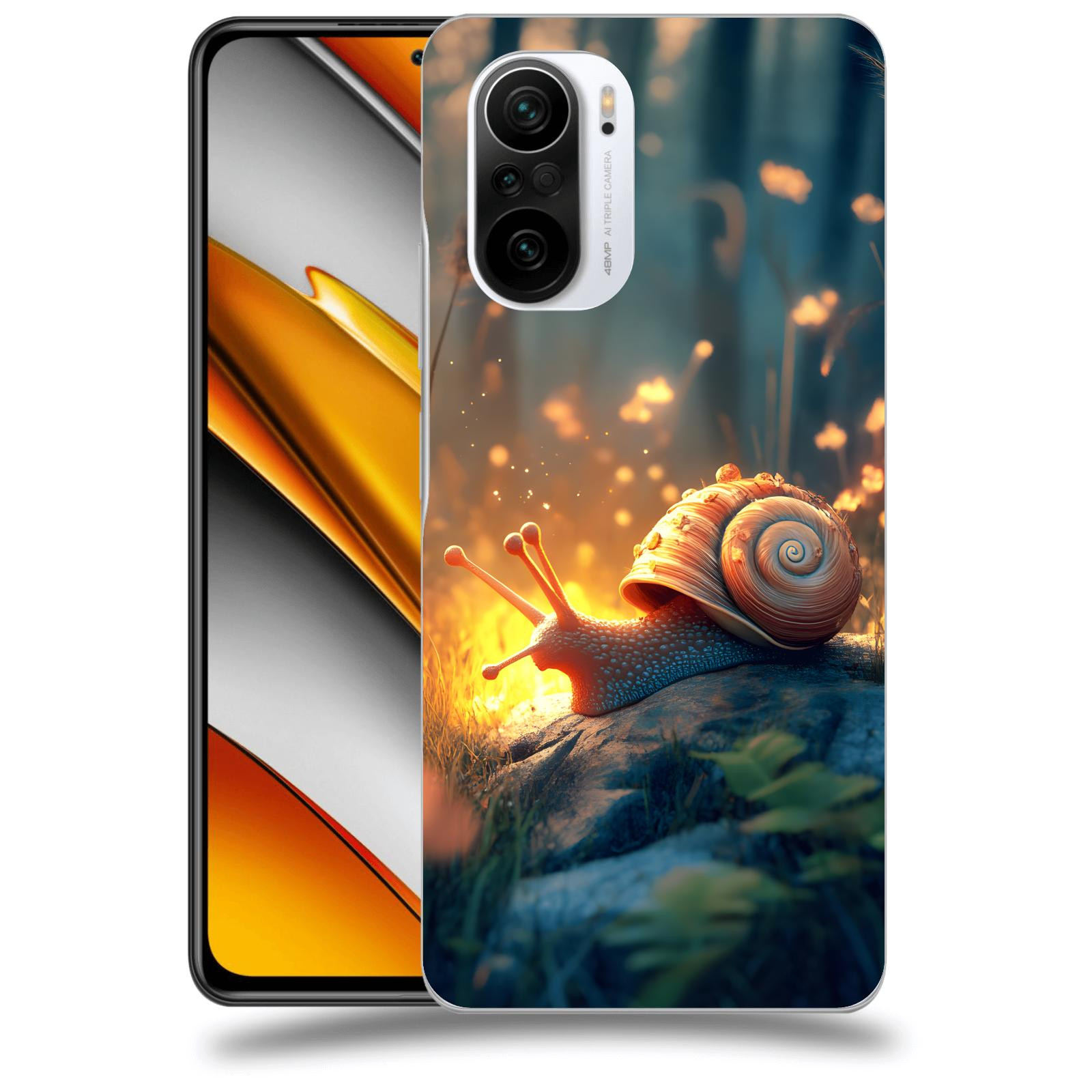 ACOVER Kryt na mobil Xiaomi Poco F3 - Šnek