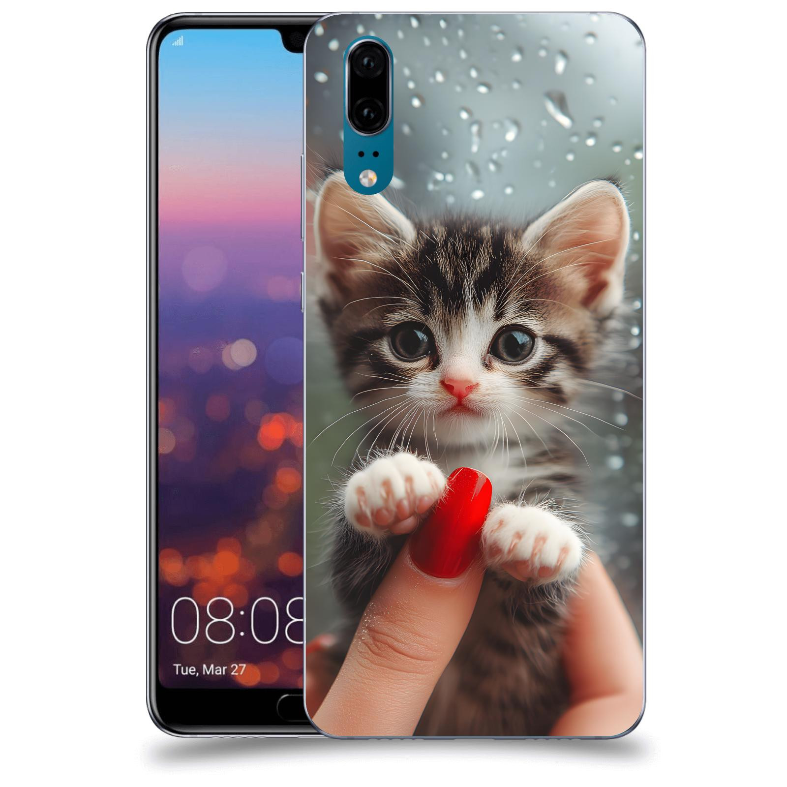 ACOVER Kryt na mobil Huawei P20 - Koťátko 2