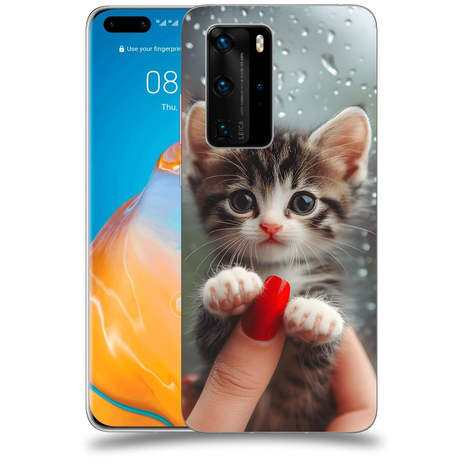 ACOVER Kryt na mobil Huawei P40 - Koťátko 2