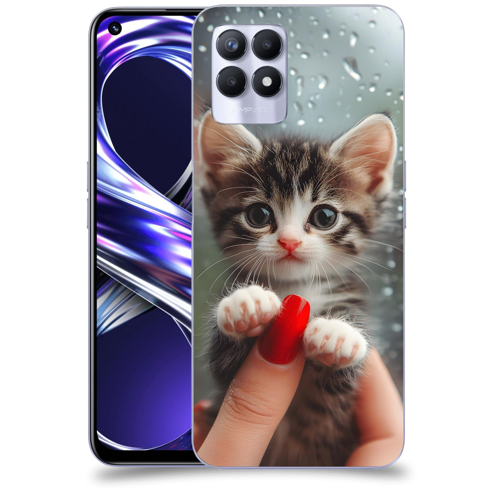 ACOVER Kryt na mobil Realme 8i - Koťátko 2