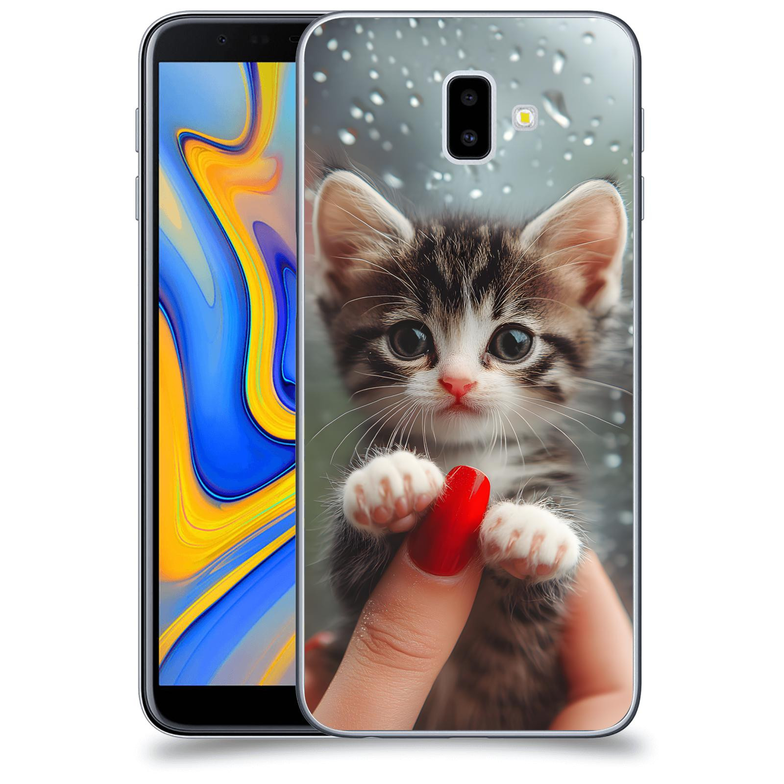 ACOVER Kryt na mobil Samsung Galaxy J6+ J610F - Koťátko 2