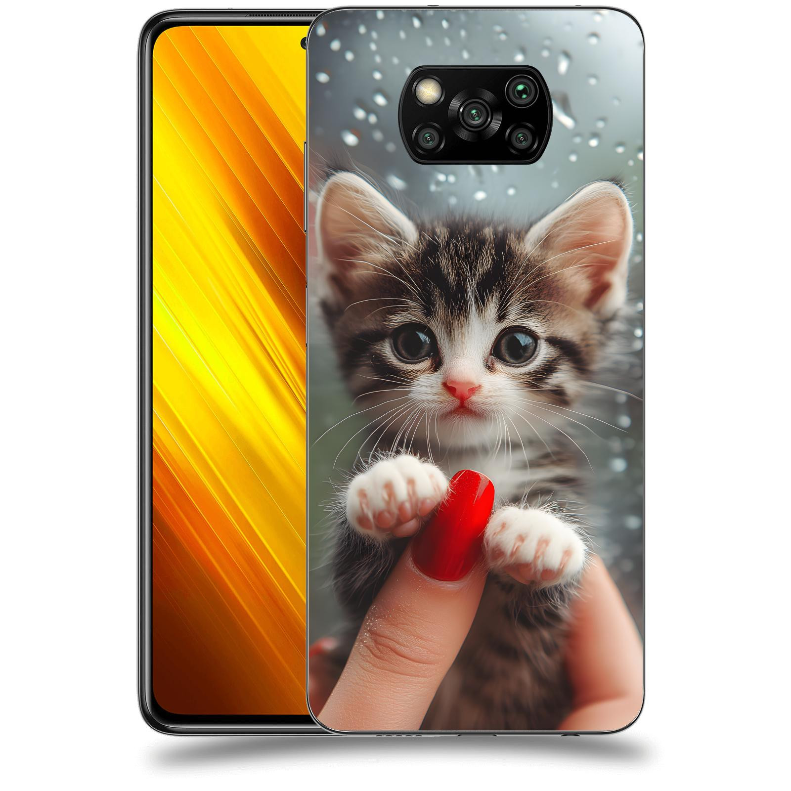 ACOVER Kryt na mobil Xiaomi Poco X3 - Koťátko 2