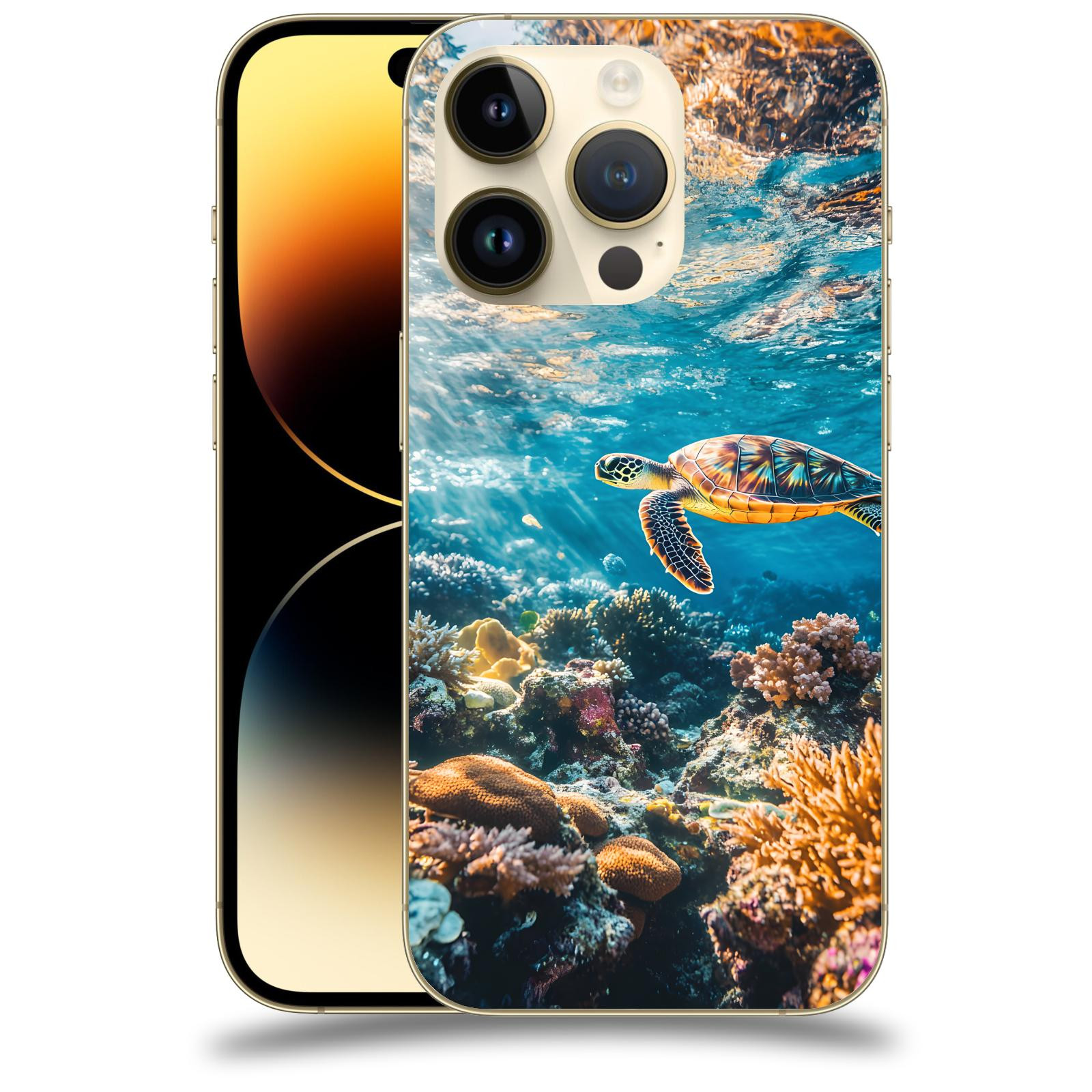 ACOVER Kryt na mobil Apple iPhone 14 Pro - Želva