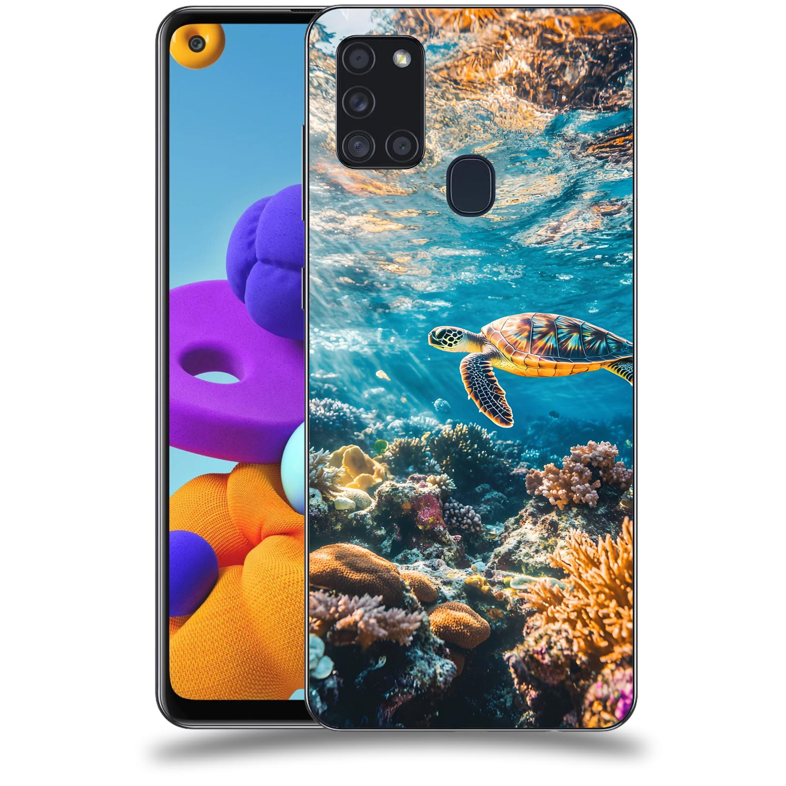 ACOVER Kryt na mobil Samsung Galaxy A21s - Želva