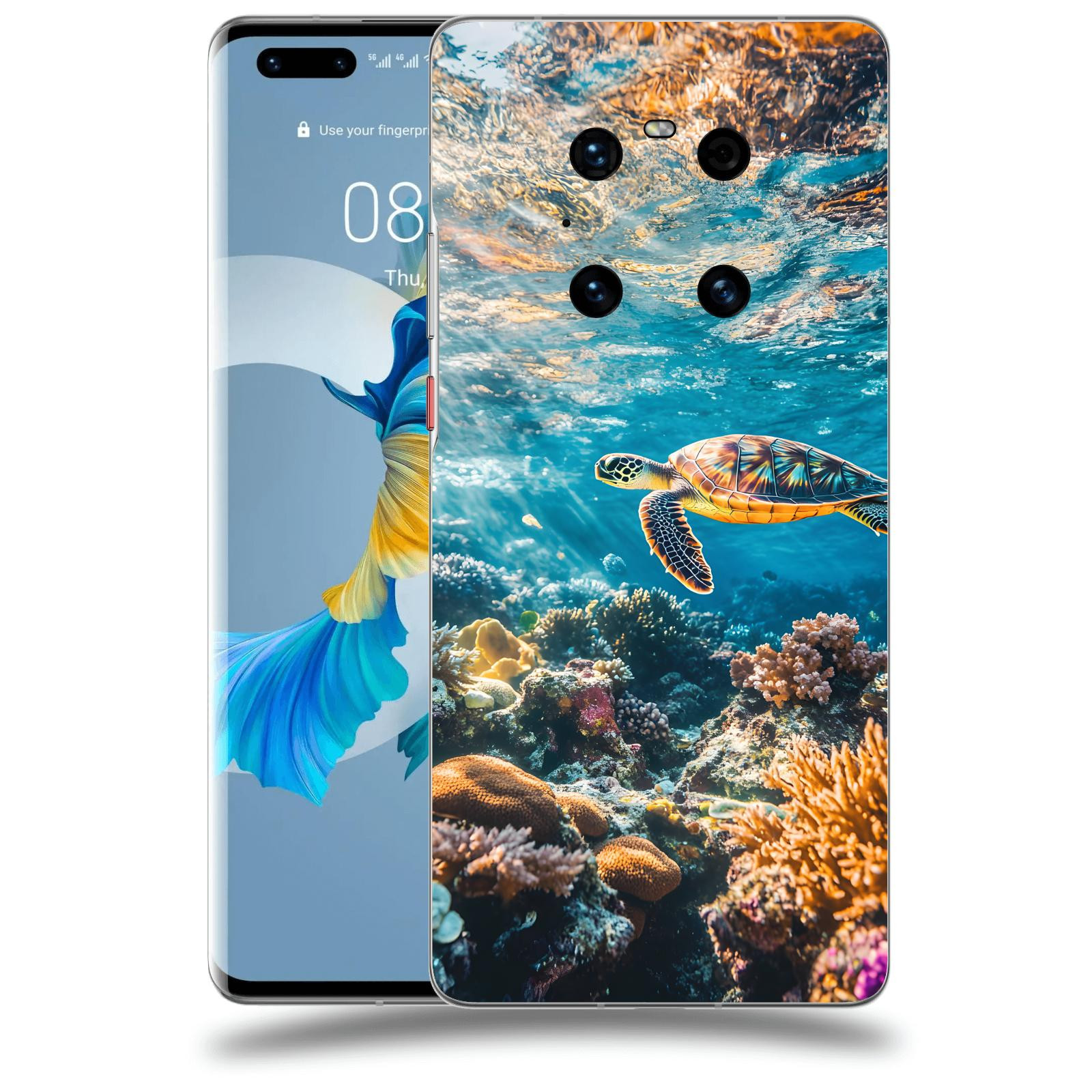 ACOVER Kryt na mobil Huawei Mate 40 Pro - Želva