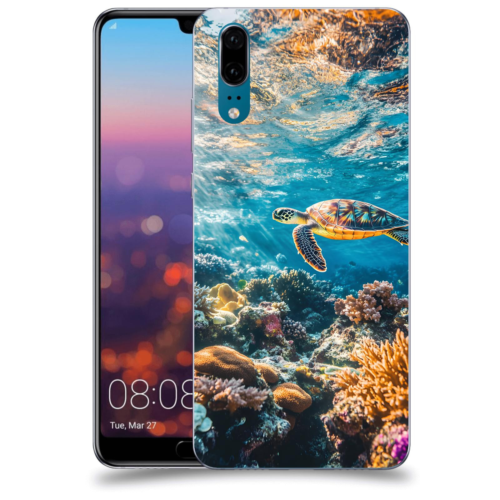 ACOVER Kryt na mobil Huawei P20 - Želva