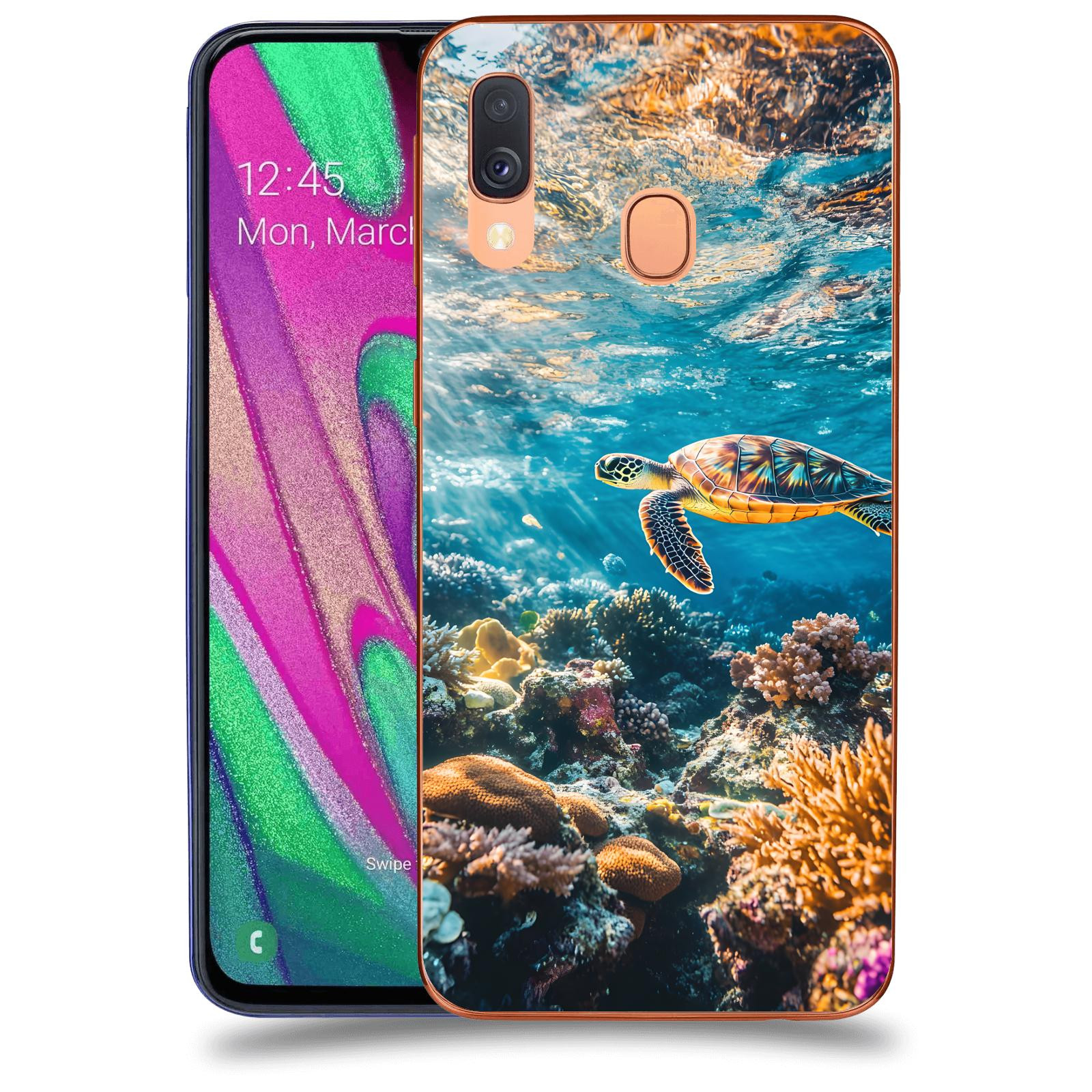 ACOVER Kryt na mobil Samsung Galaxy A40 A405F - Želva