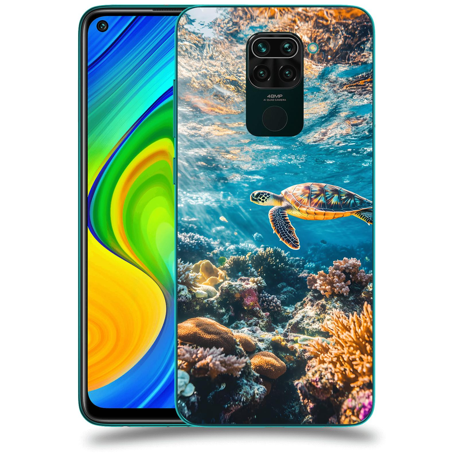 ACOVER Kryt na mobil Xiaomi Redmi Note 9 - Želva