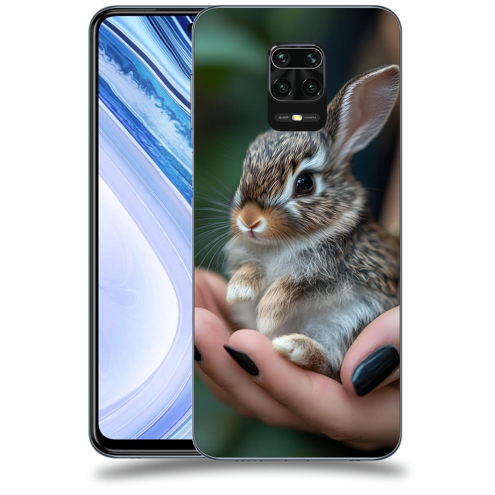 ACOVER Kryt na mobil Xiaomi Redmi Note 9 Pro - Králíček