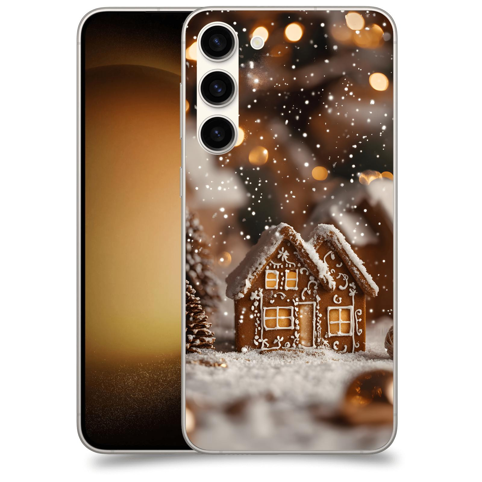ACOVER Kryt na mobil Samsung Galaxy S23+ 5G - Perníková chaloupka