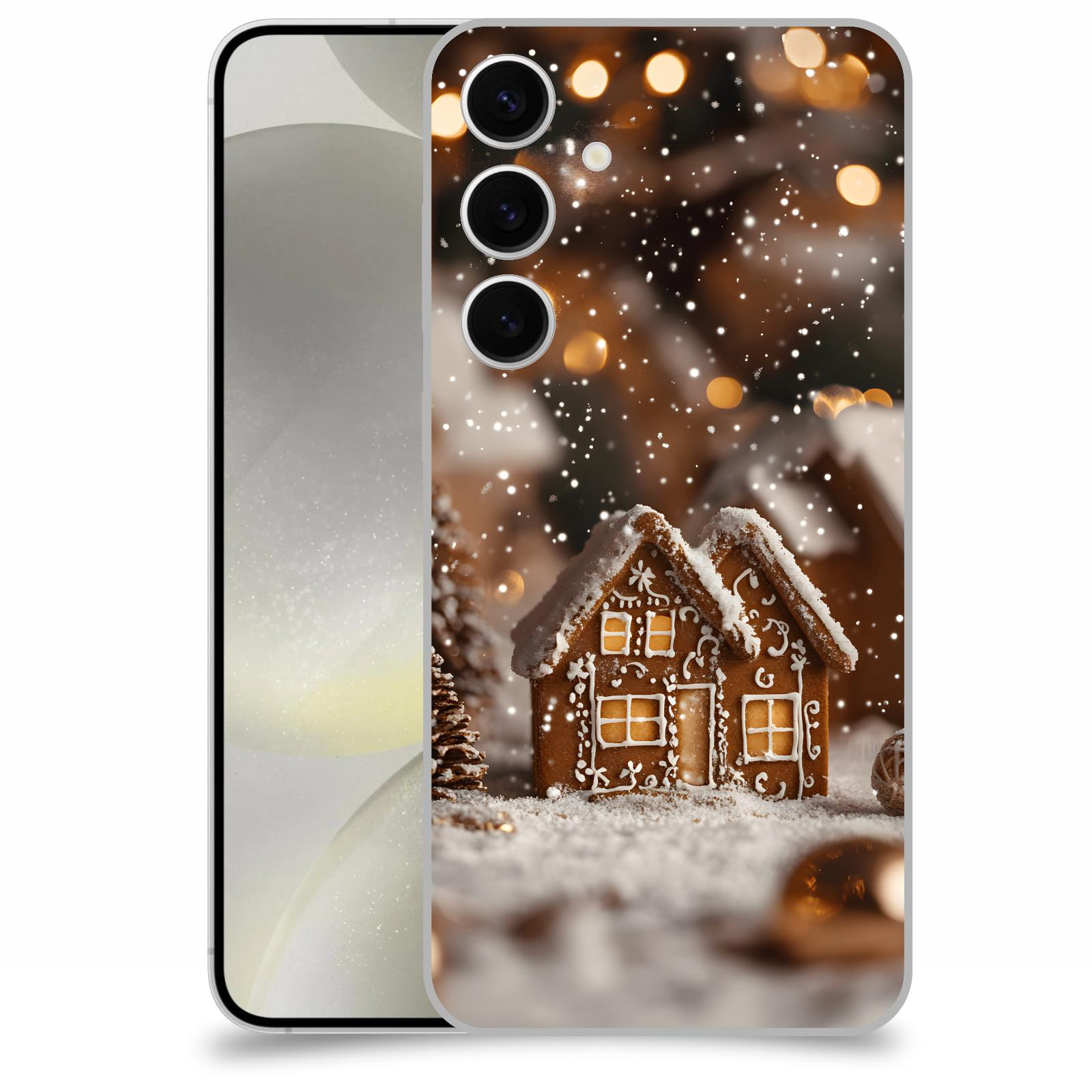 ACOVER Kryt na mobil Samsung Galaxy S24+ - Perníková chaloupka