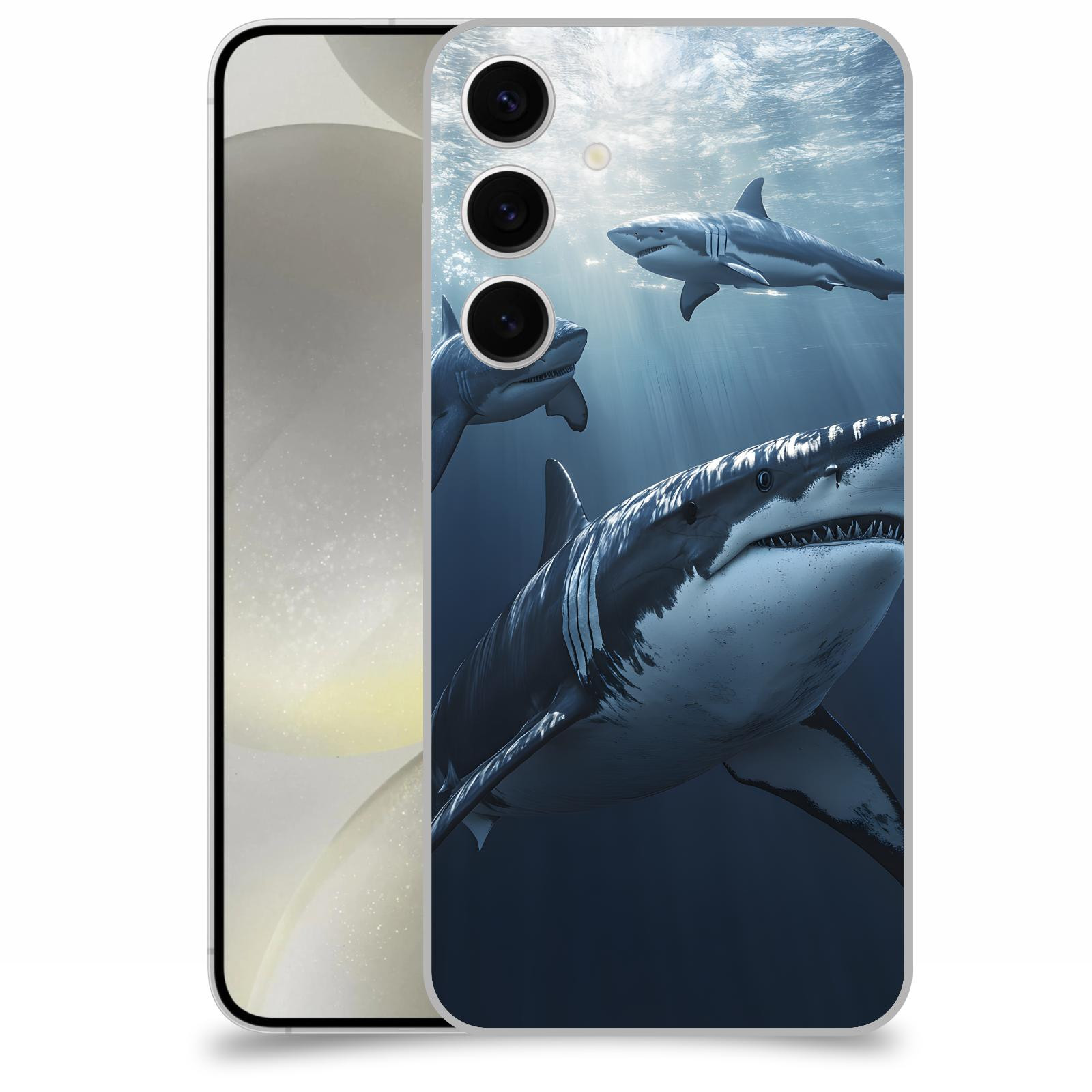ACOVER Kryt na mobil Samsung Galaxy S24+ - Žraloci