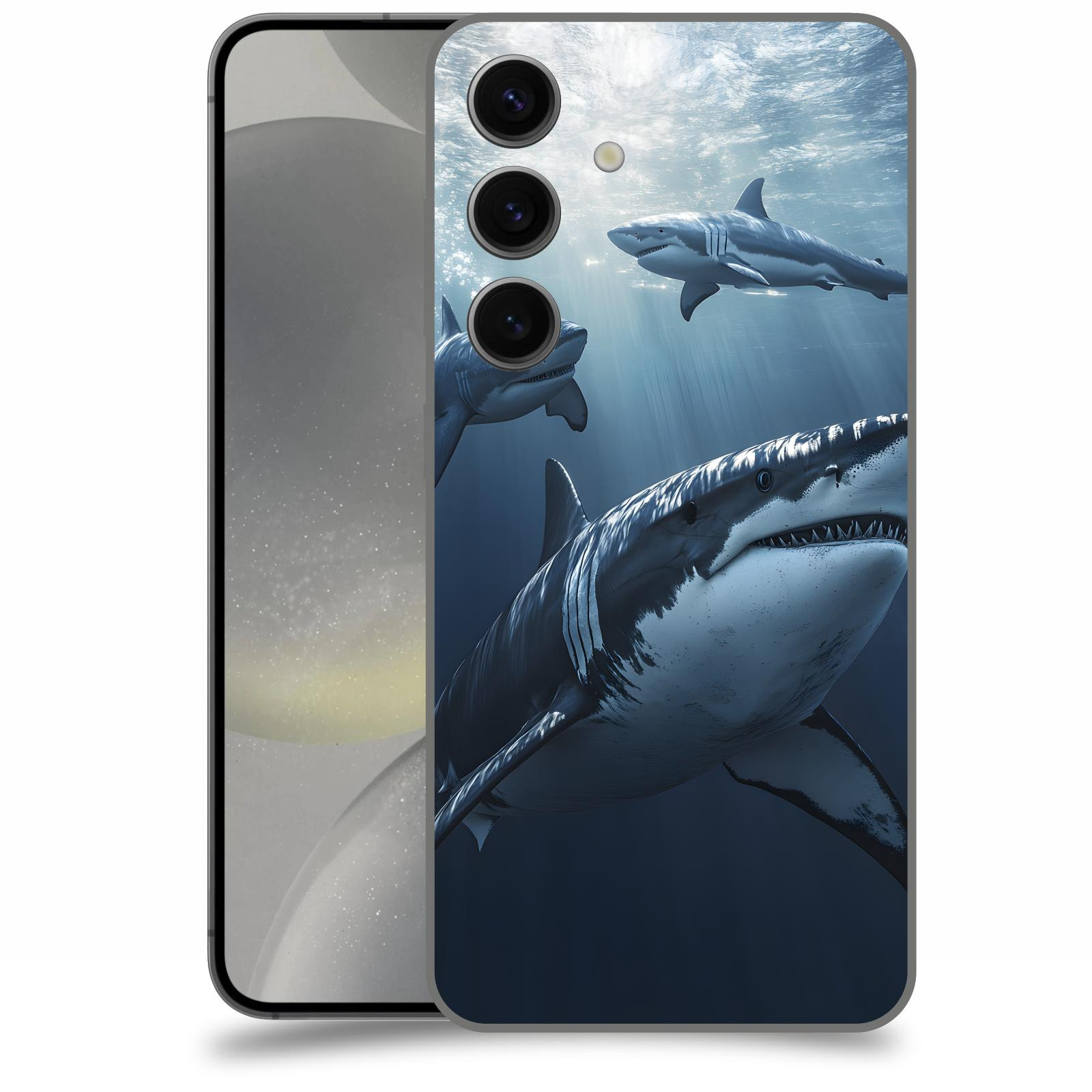 ACOVER Kryt na mobil Samsung Galaxy S24 - Žraloci