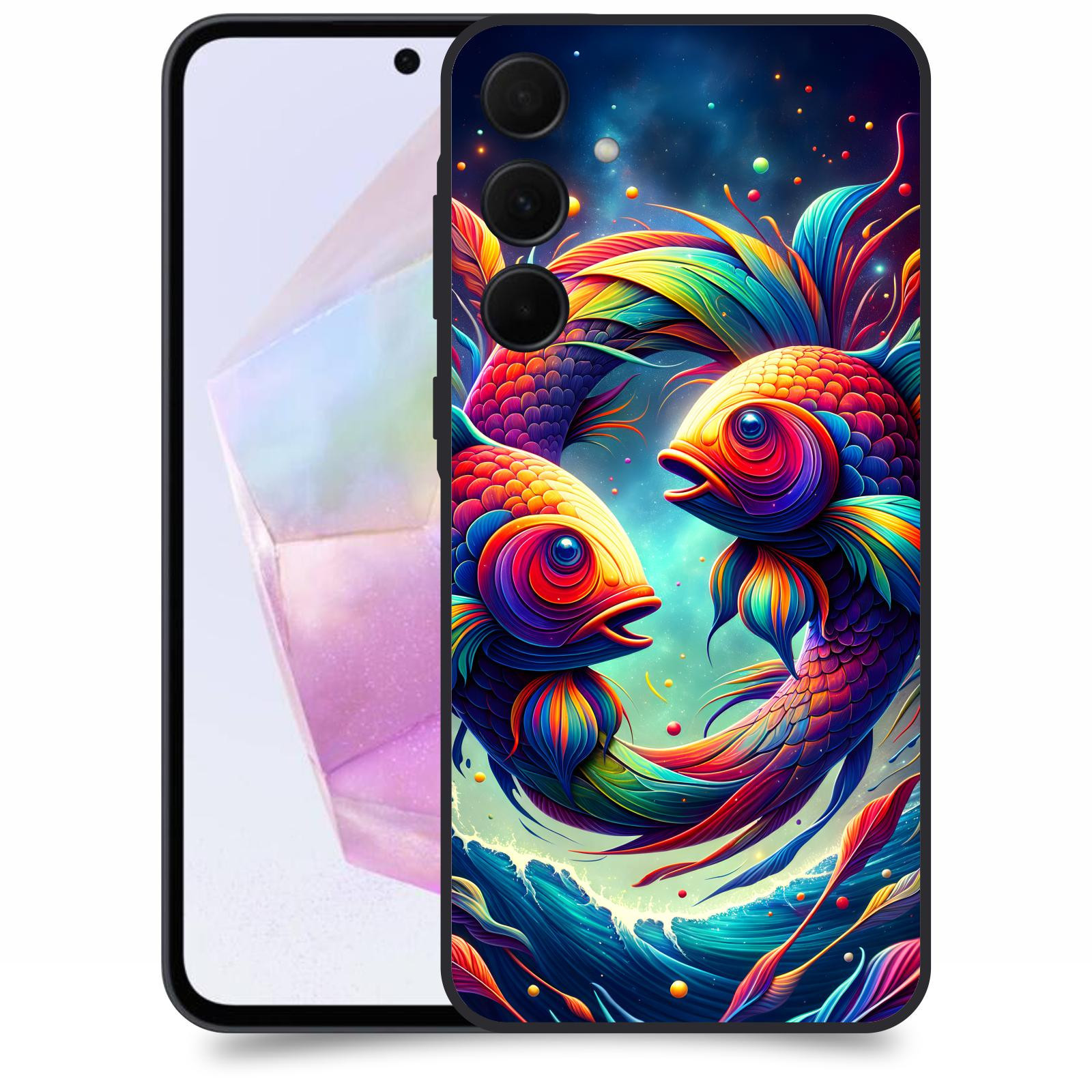 ACOVER Kryt na mobil Samsung Galaxy A35 5G - Ryby