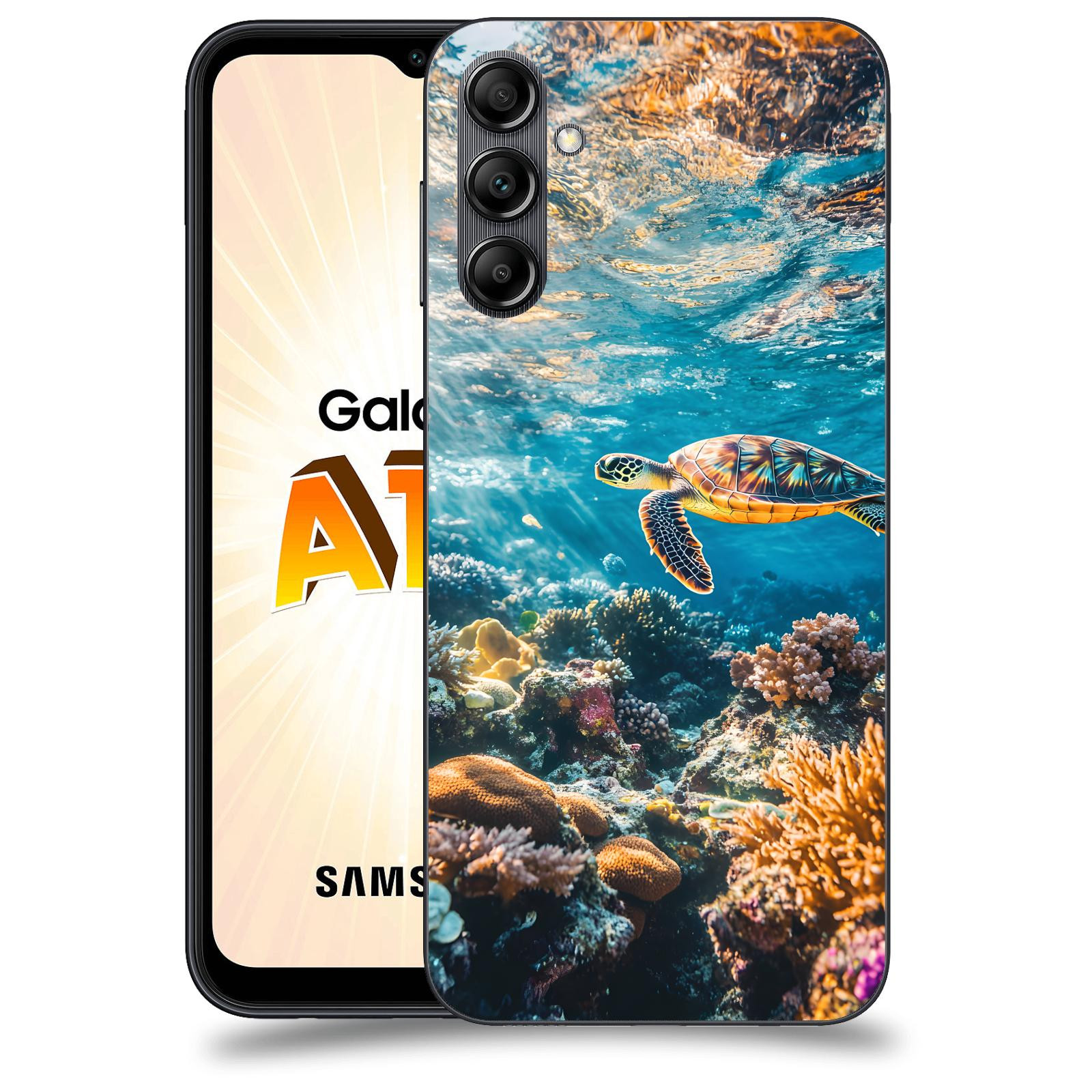 ACOVER Kryt na mobil Samsung Galaxy A14 LTE - Želva