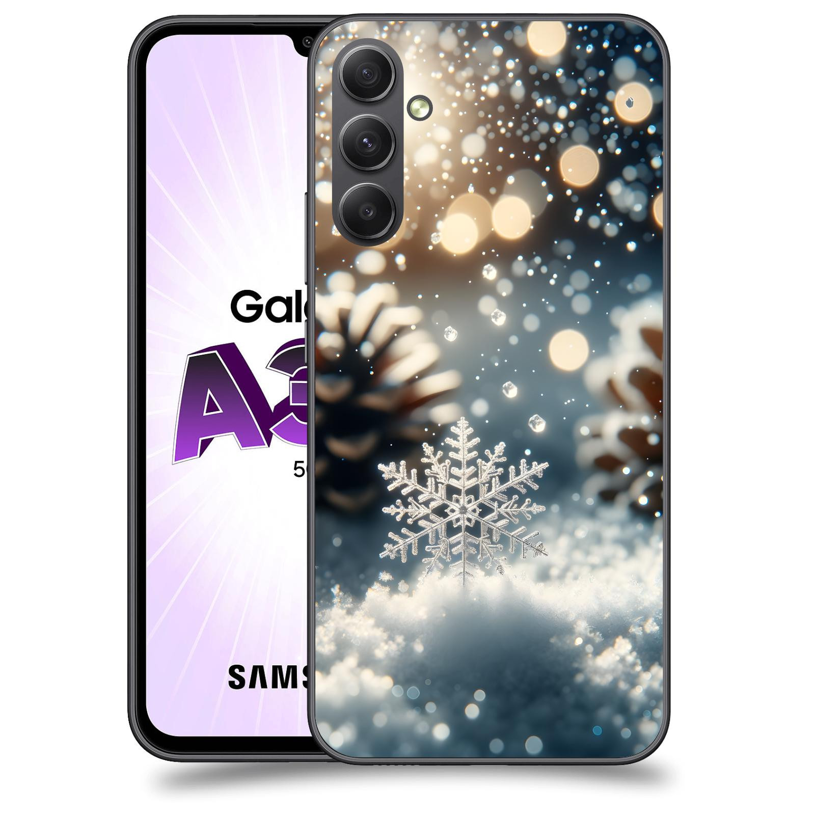 ACOVER Kryt na mobil Samsung Galaxy A34 - Vločka