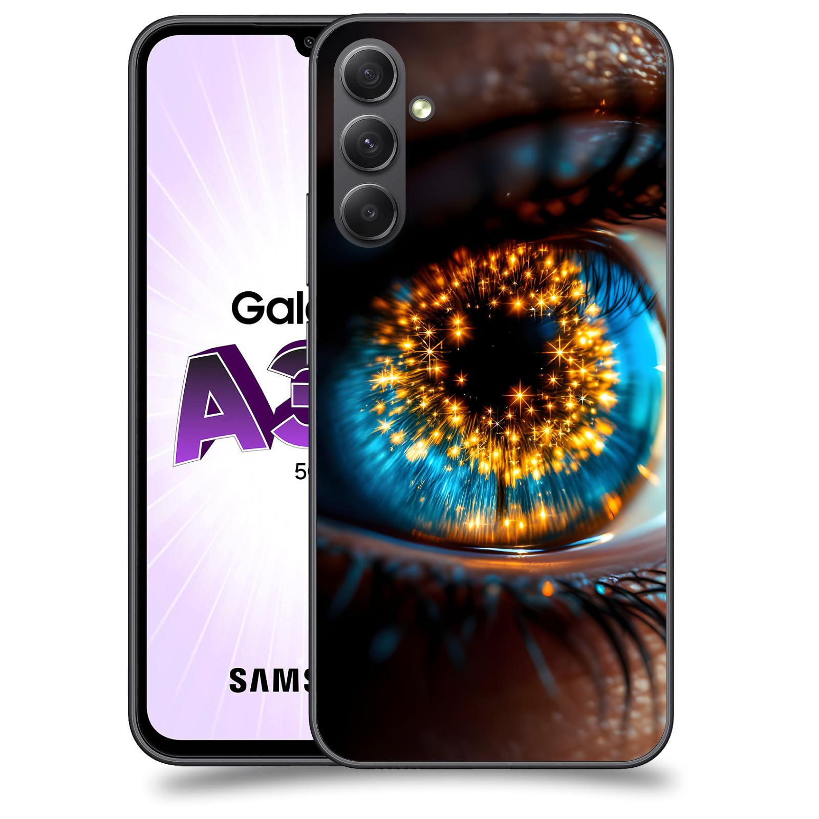 ACOVER Kryt na mobil Samsung Galaxy A34 - Sparkle in the eye