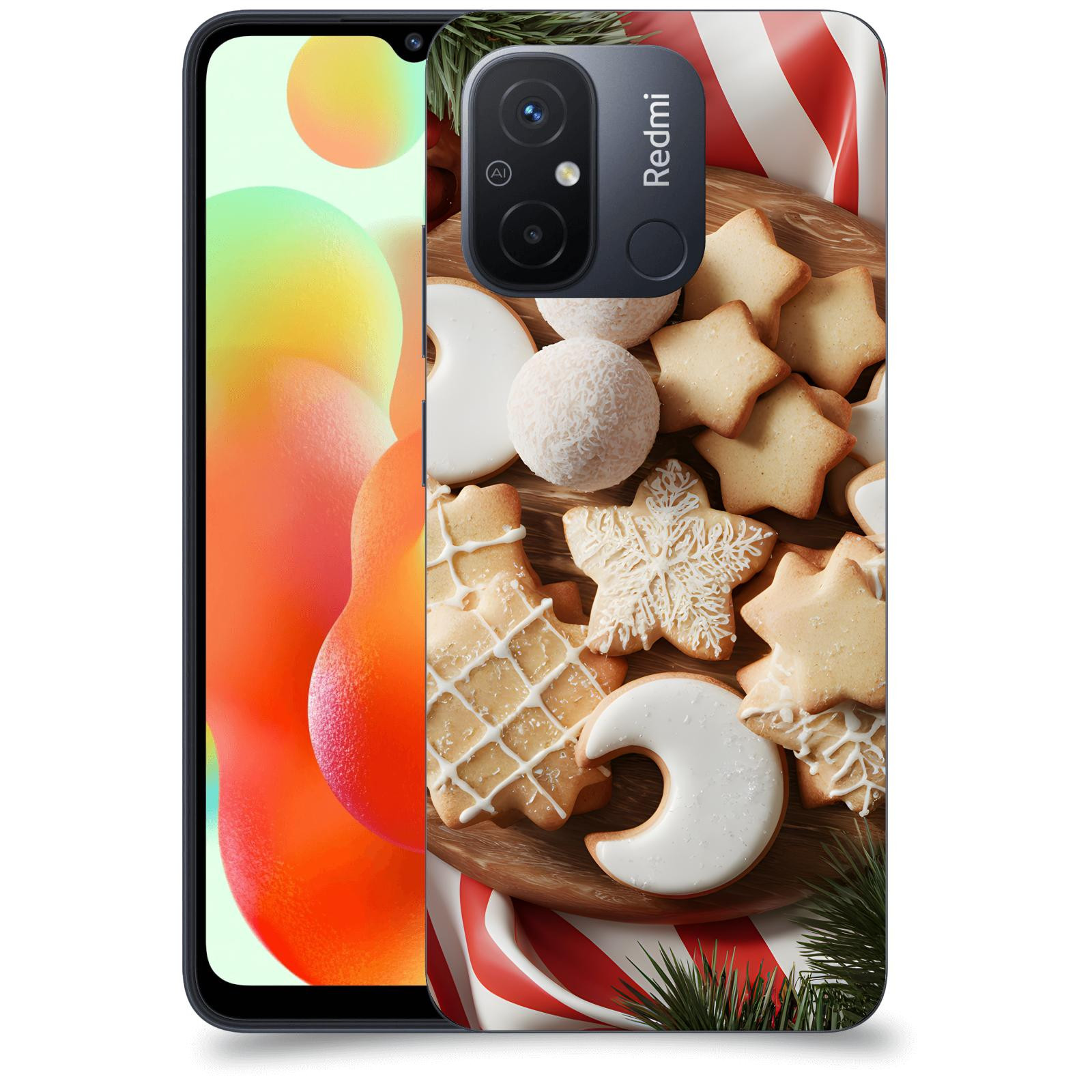 ACOVER Kryt na mobil Xiaomi Redmi 12C - Vánoční cukroví 2