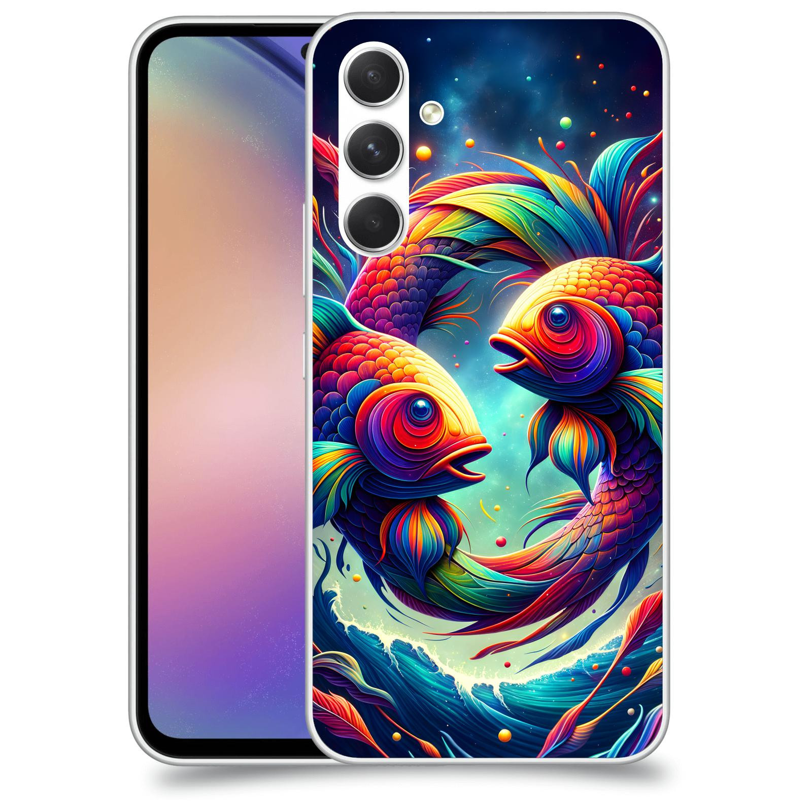 ACOVER Kryt na mobil Samsung Galaxy M54 5G - Ryby
