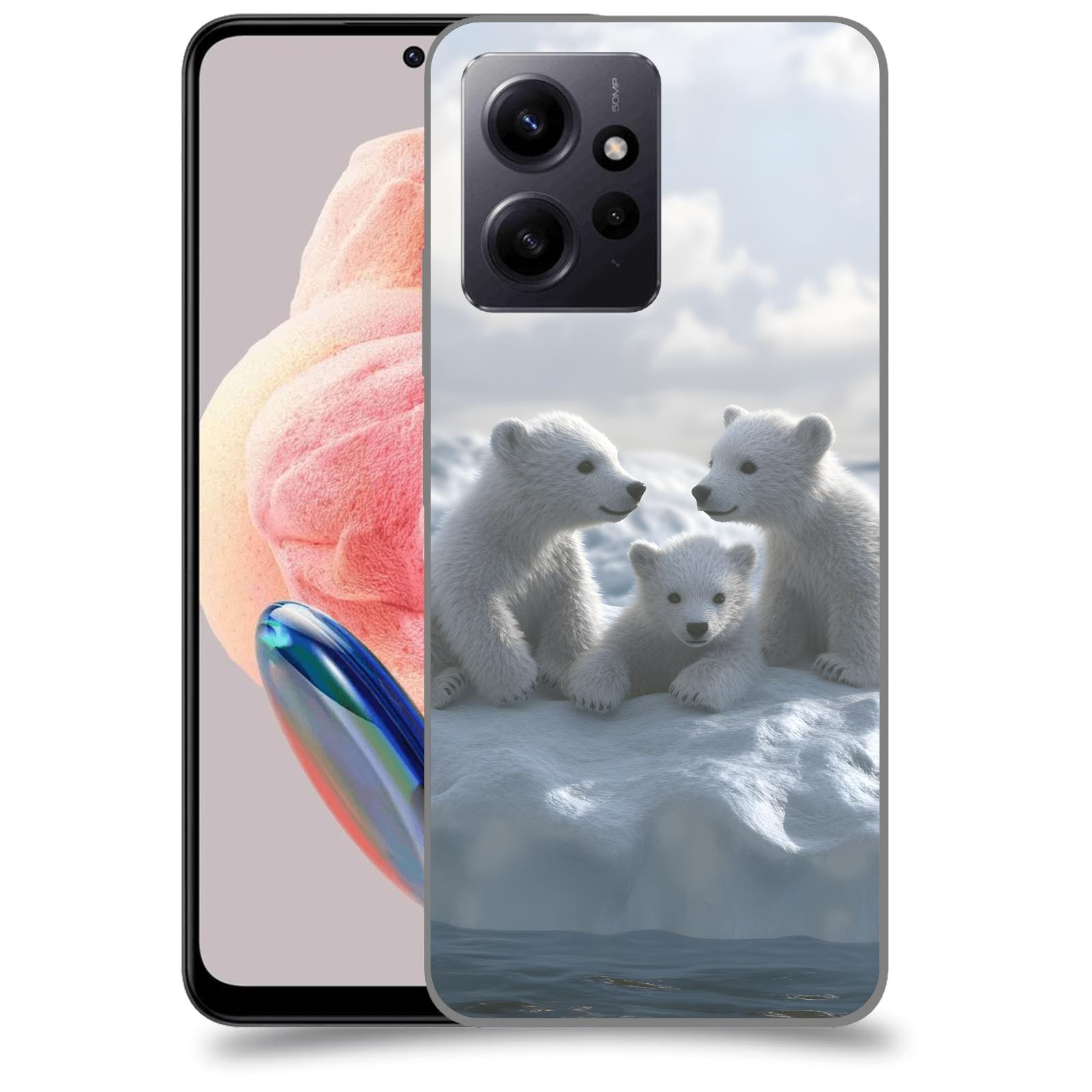 ACOVER Kryt na mobil Xiaomi Redmi Note 12 4G - Medvíďata