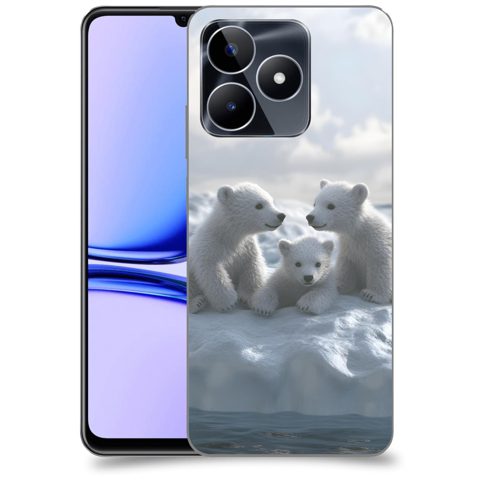 ACOVER Kryt na mobil Realme C53 - Medvíďata