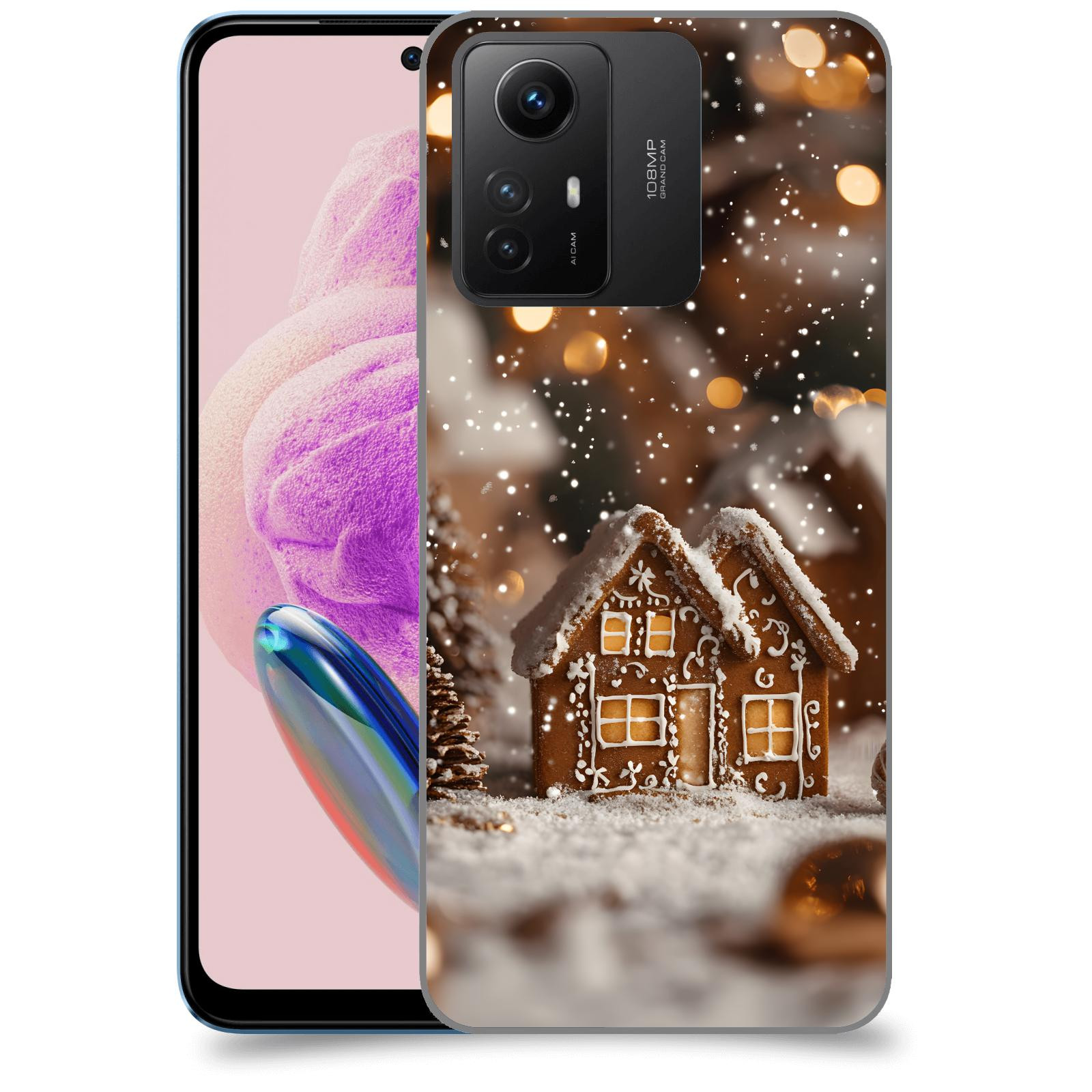 ACOVER Kryt na mobil Xiaomi Redmi Note 12S - Perníková chaloupka