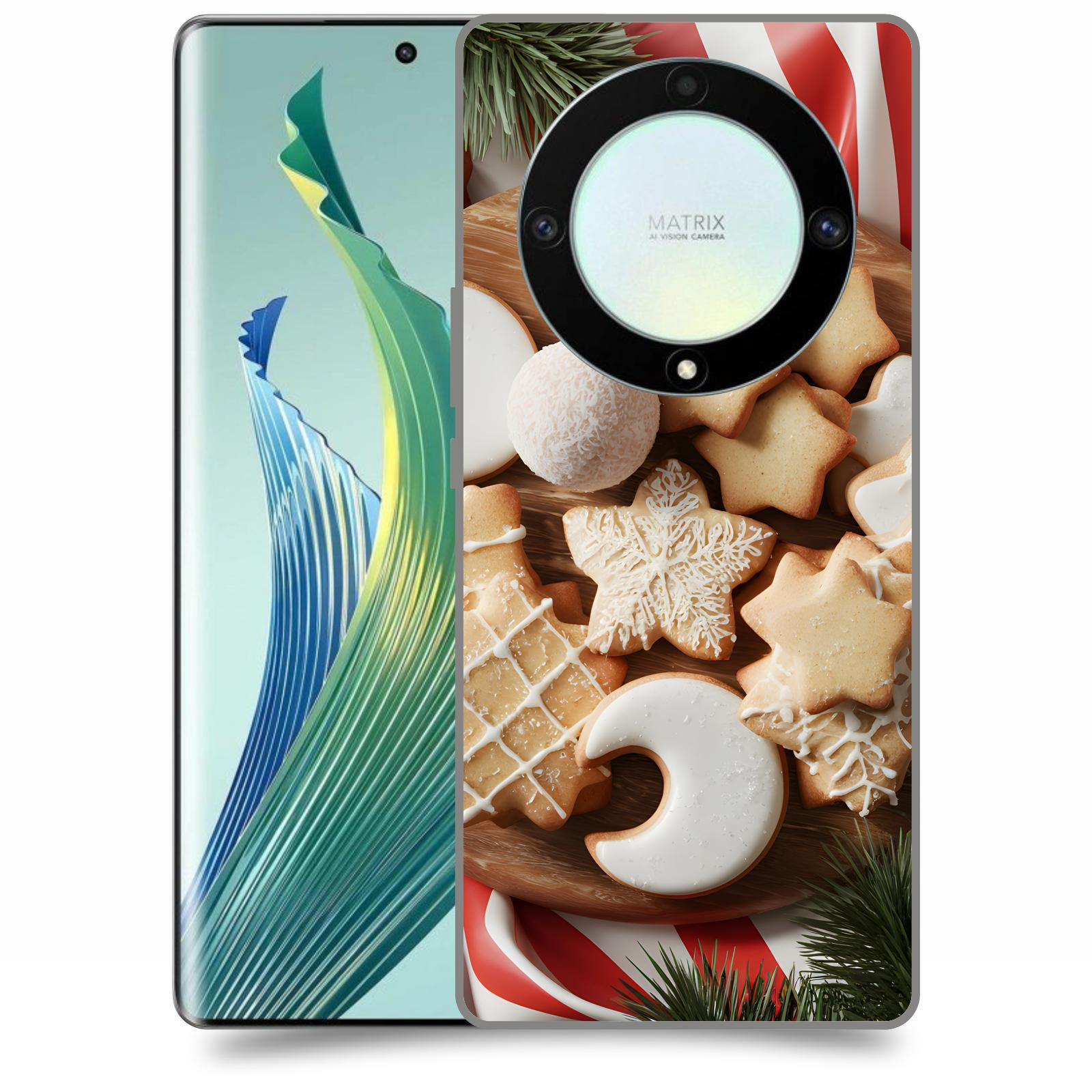 ACOVER Kryt na mobil Honor Magic 5 Lite 5G - Vánoční cukroví 2