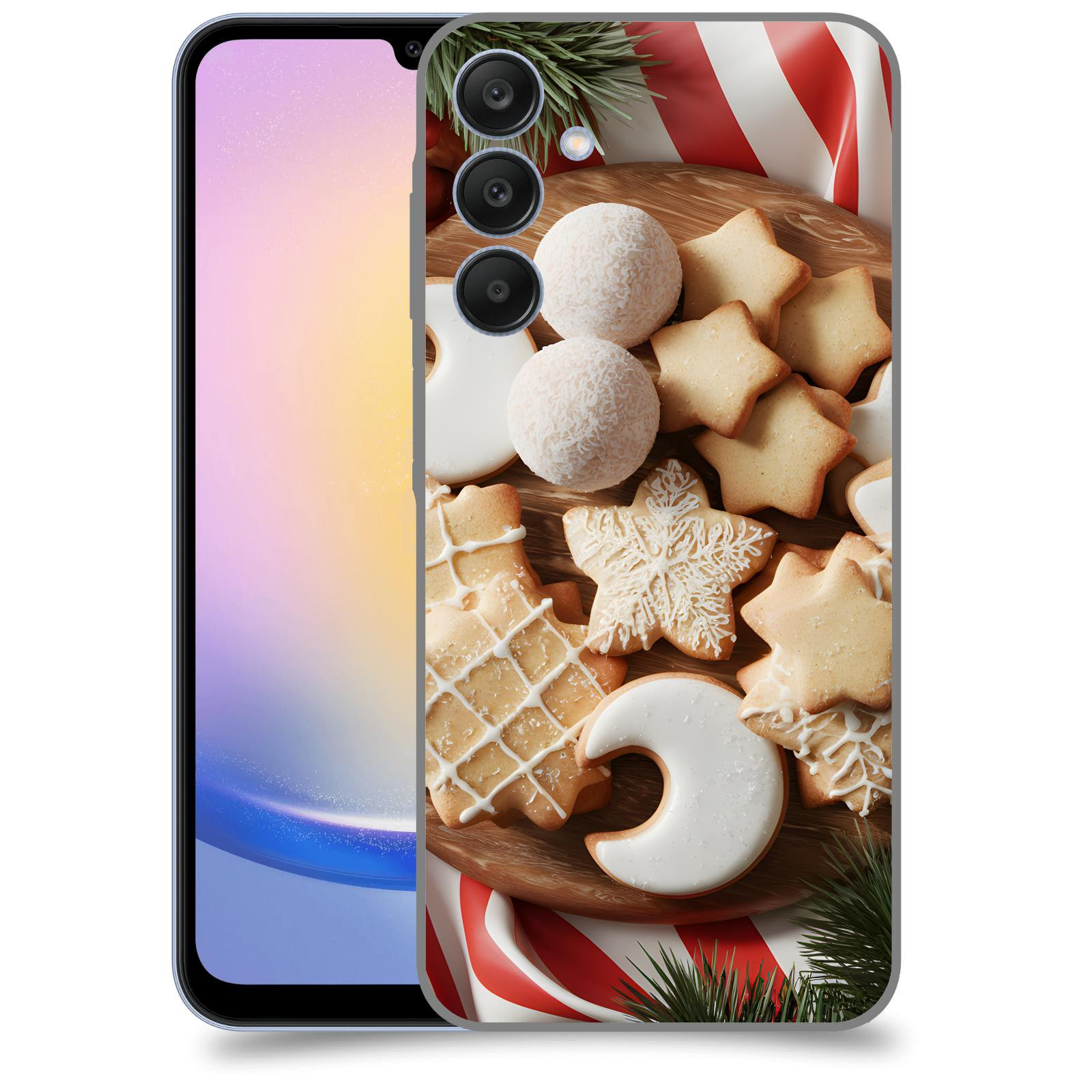ACOVER Kryt na mobil Samsung Galaxy A25 5G - Vánoční cukroví 2