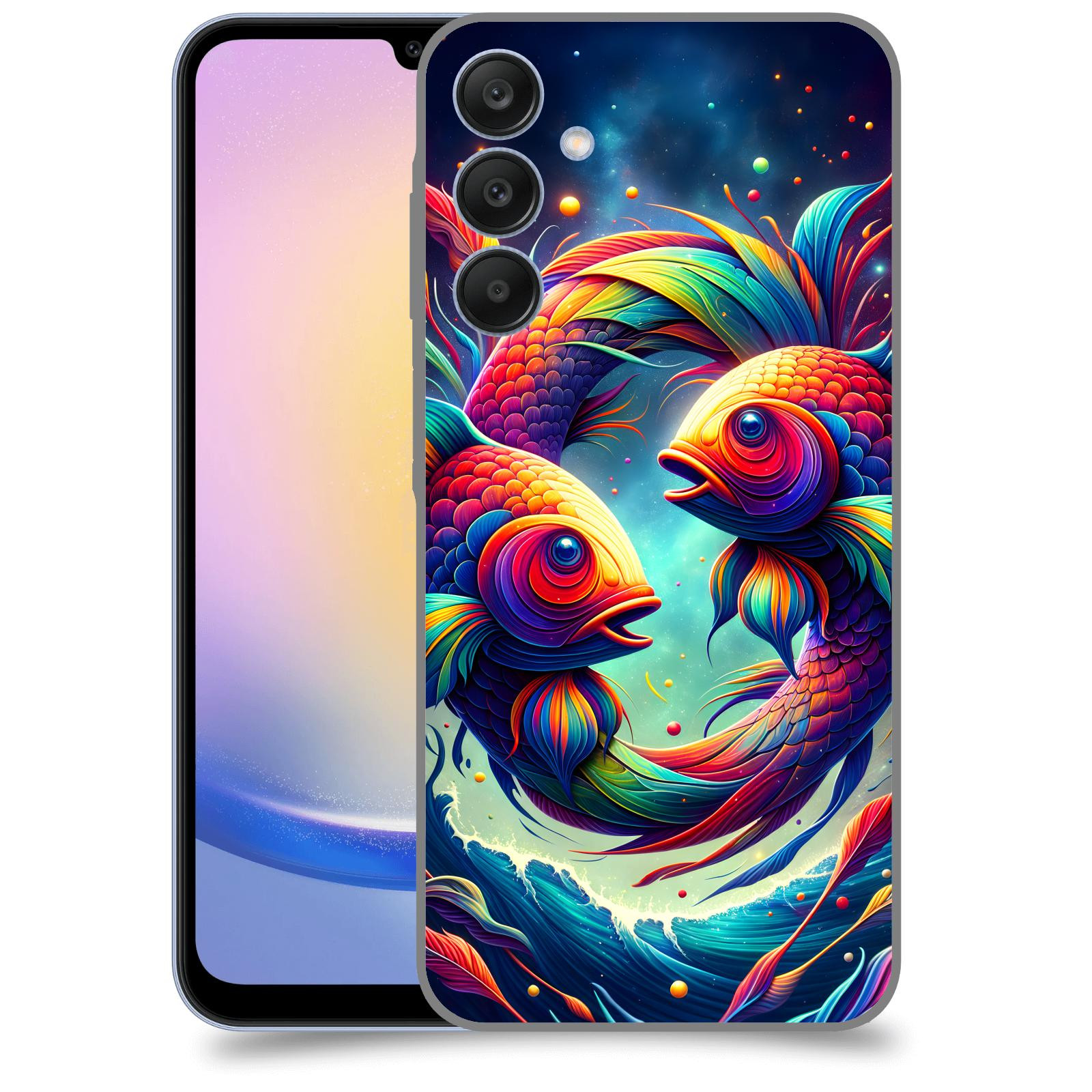 ACOVER Kryt na mobil Samsung Galaxy A25 5G - Ryby