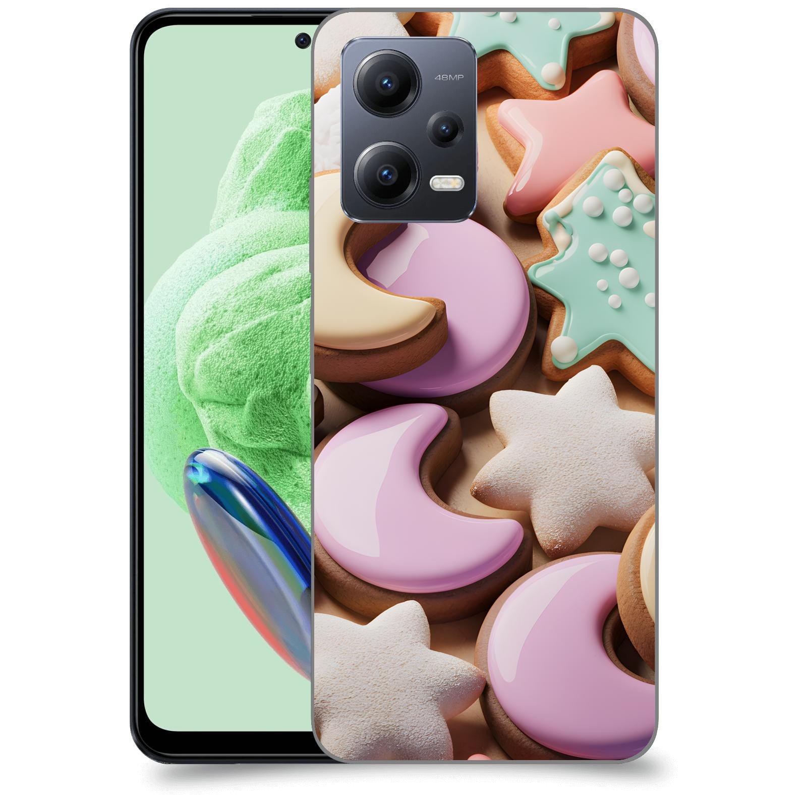 ACOVER Kryt na mobil Xiaomi Redmi Note 12 5G - Vánoční cukroví