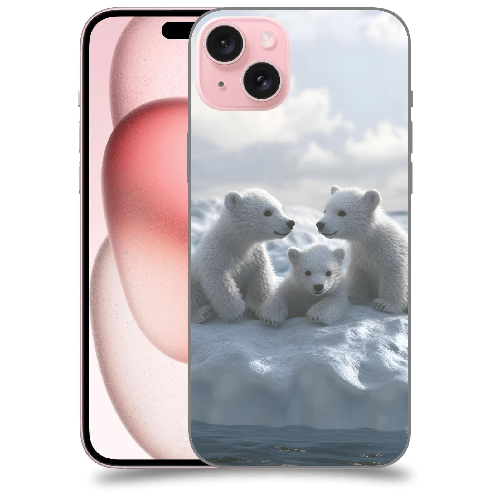 ACOVER Kryt na mobil Apple iPhone 15 plus - Medvíďata