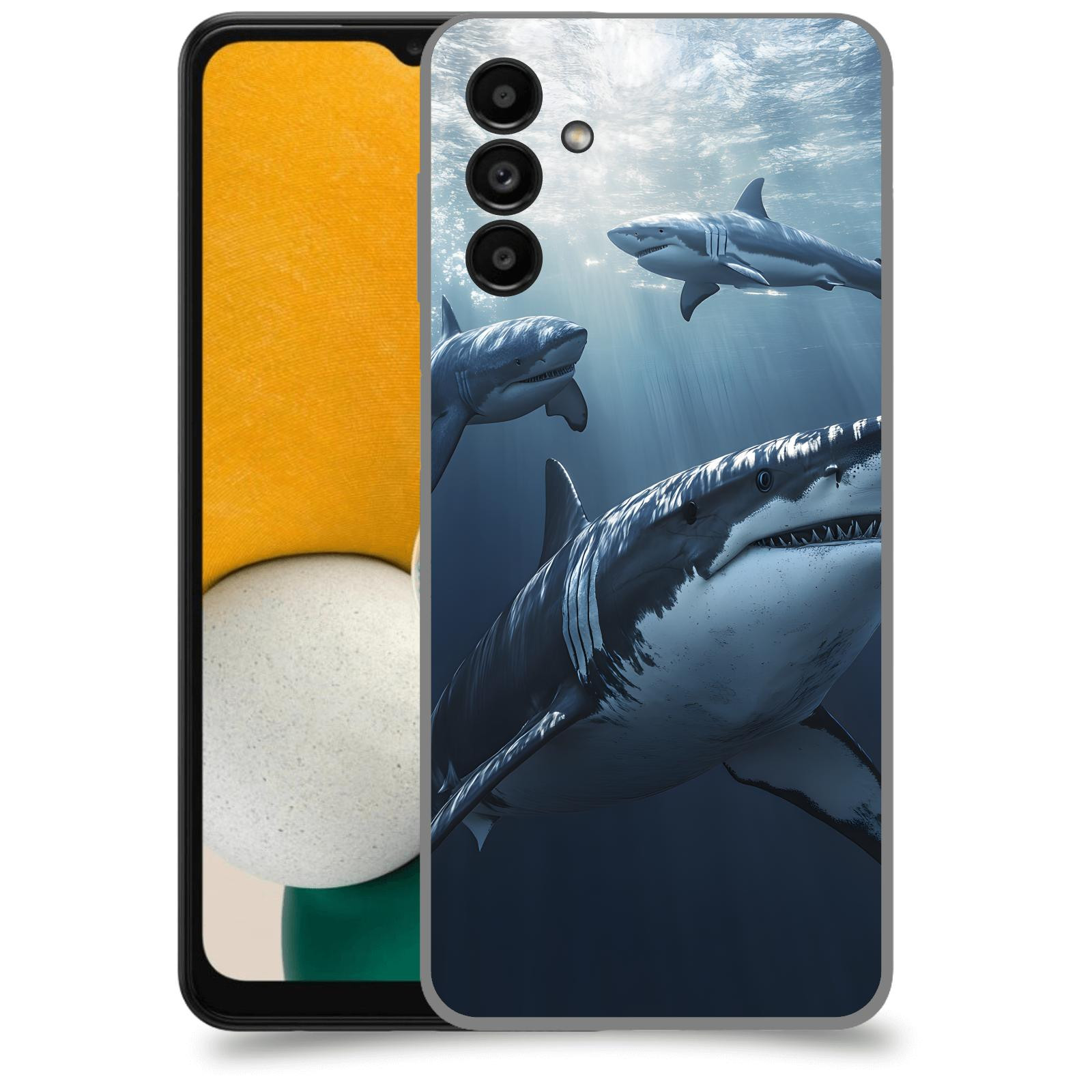 ACOVER Kryt na mobil Samsung Galaxy A13 5G A136B - Žraloci