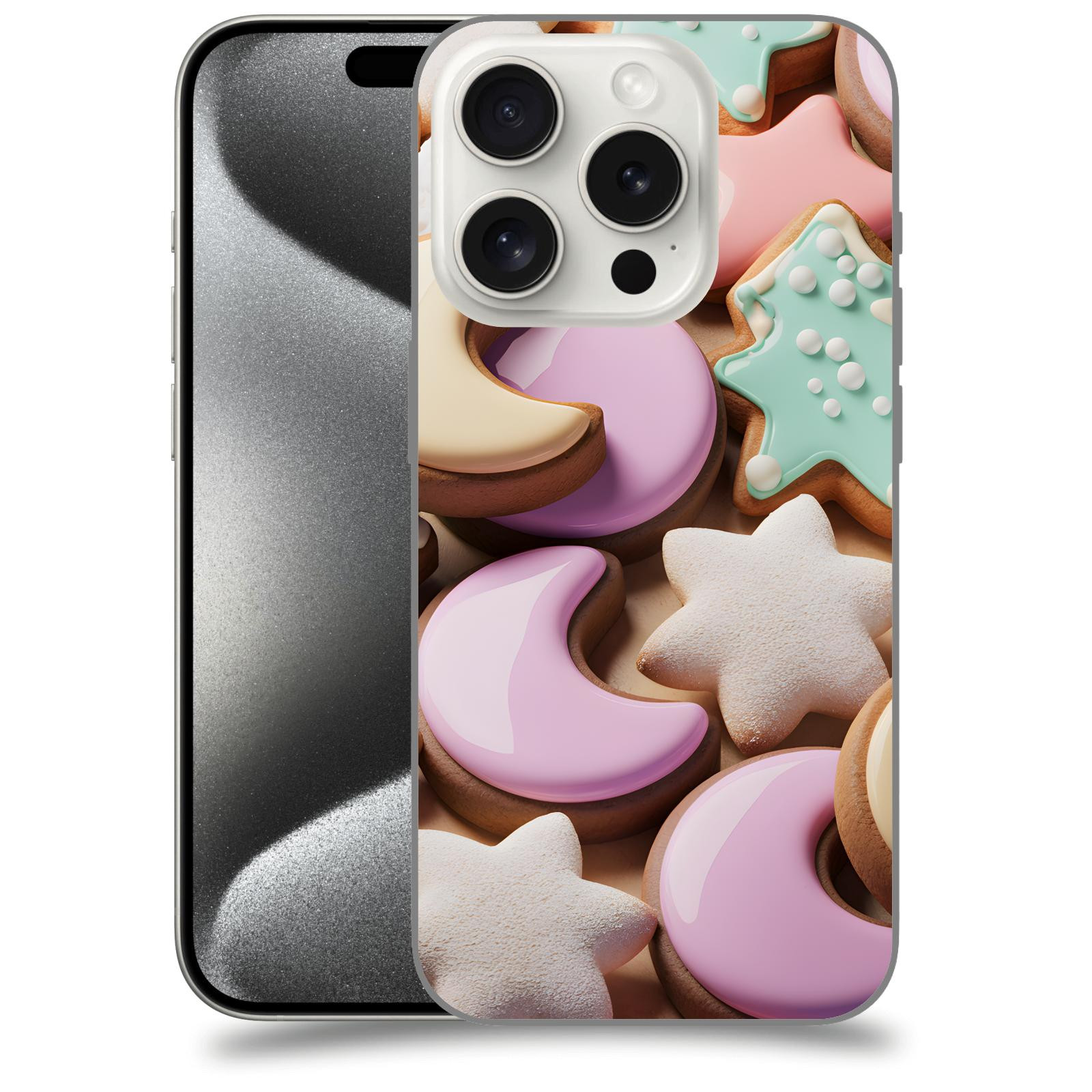 ACOVER Kryt na mobil Apple iPhone 15 pro - Vánoční cukroví
