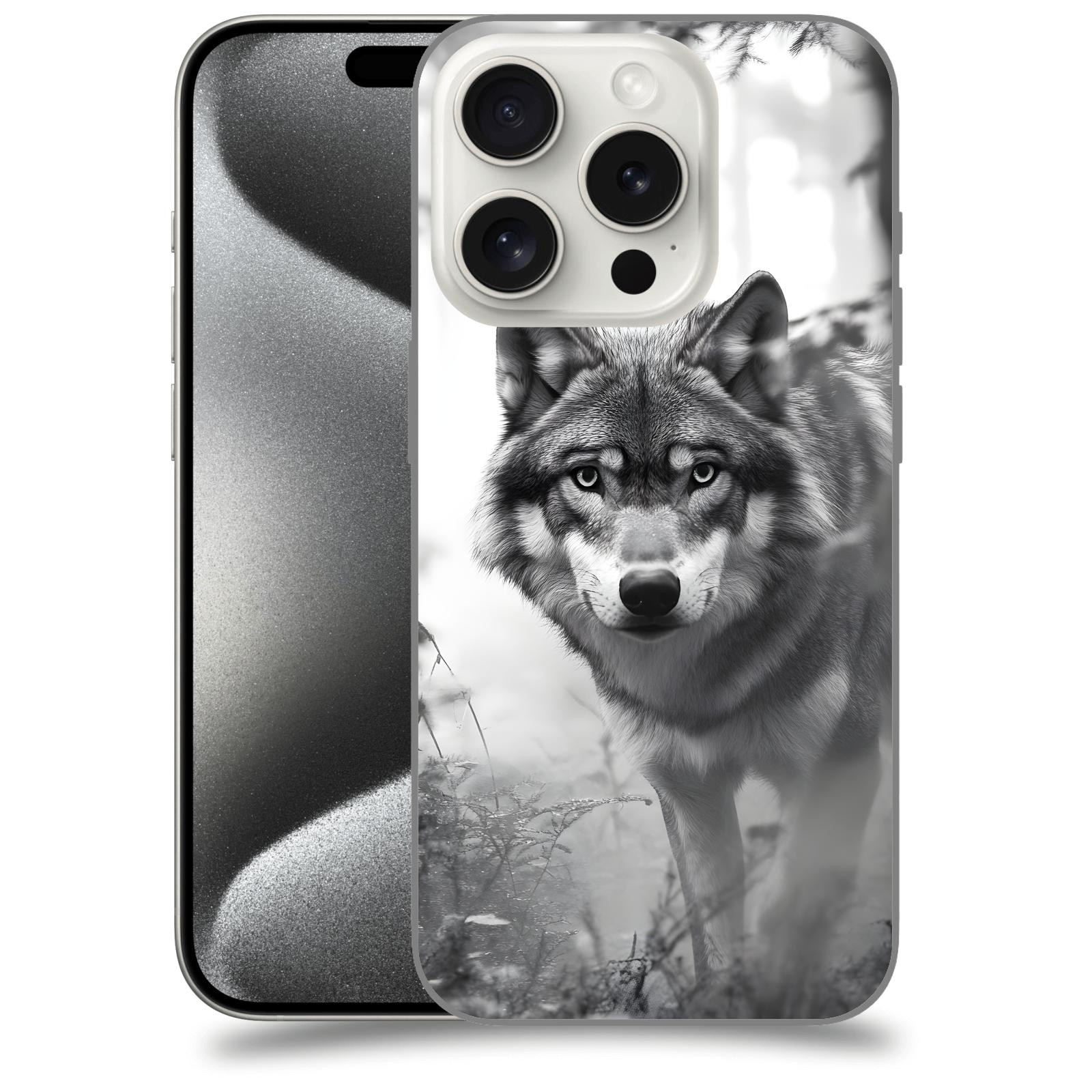 ACOVER Kryt na mobil Apple iPhone 15 pro - Vlk