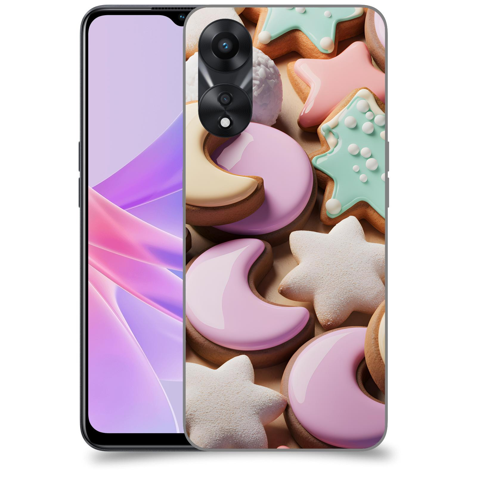 ACOVER Kryt na mobil OPPO A78 5G - Vánoční cukroví