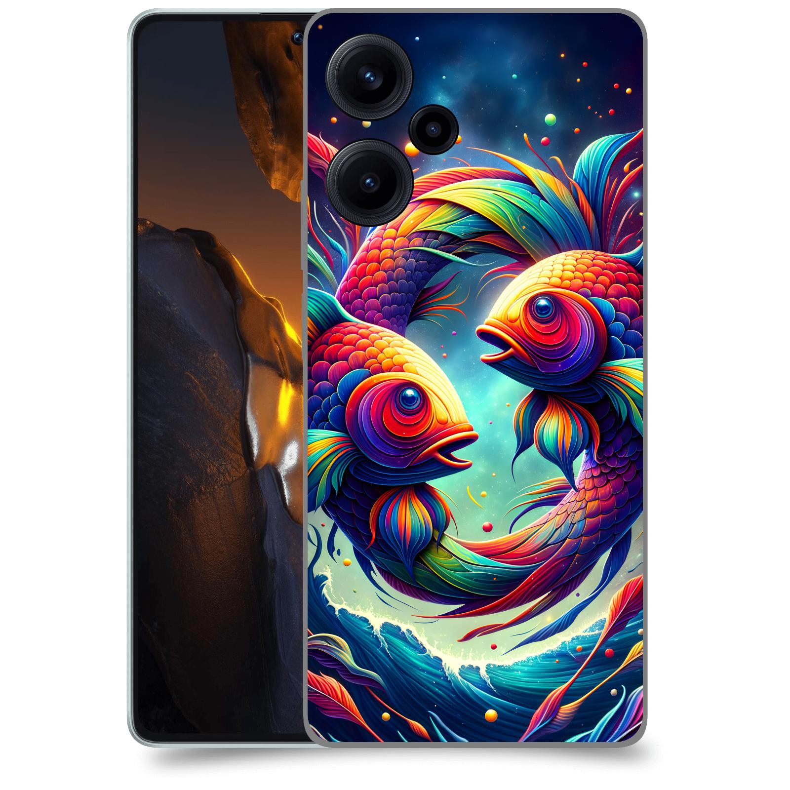 ACOVER Kryt na mobil Xiaomi Poco F5 - Ryby