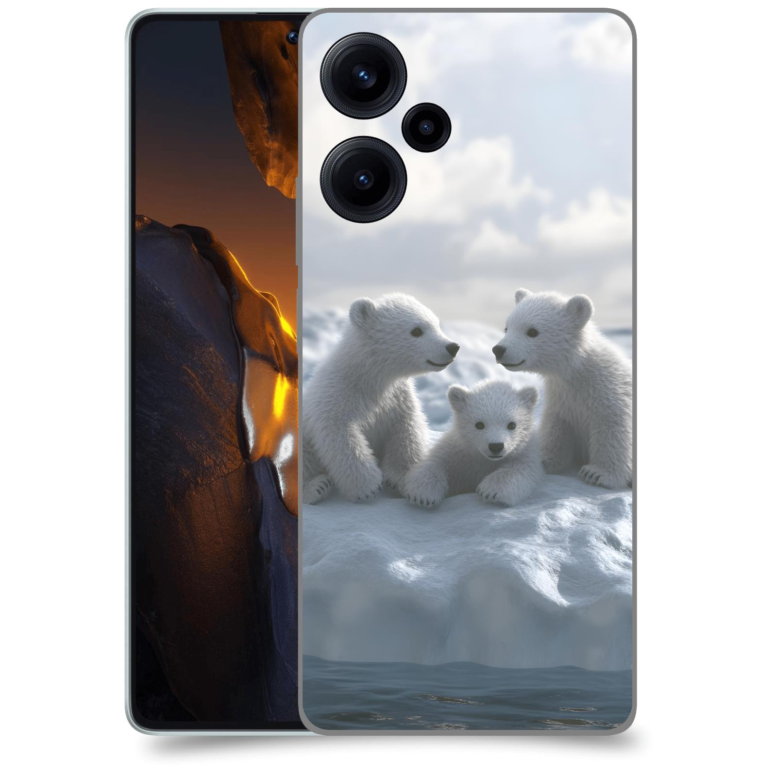 ACOVER Kryt na mobil Xiaomi Poco F5 - Medvíďata